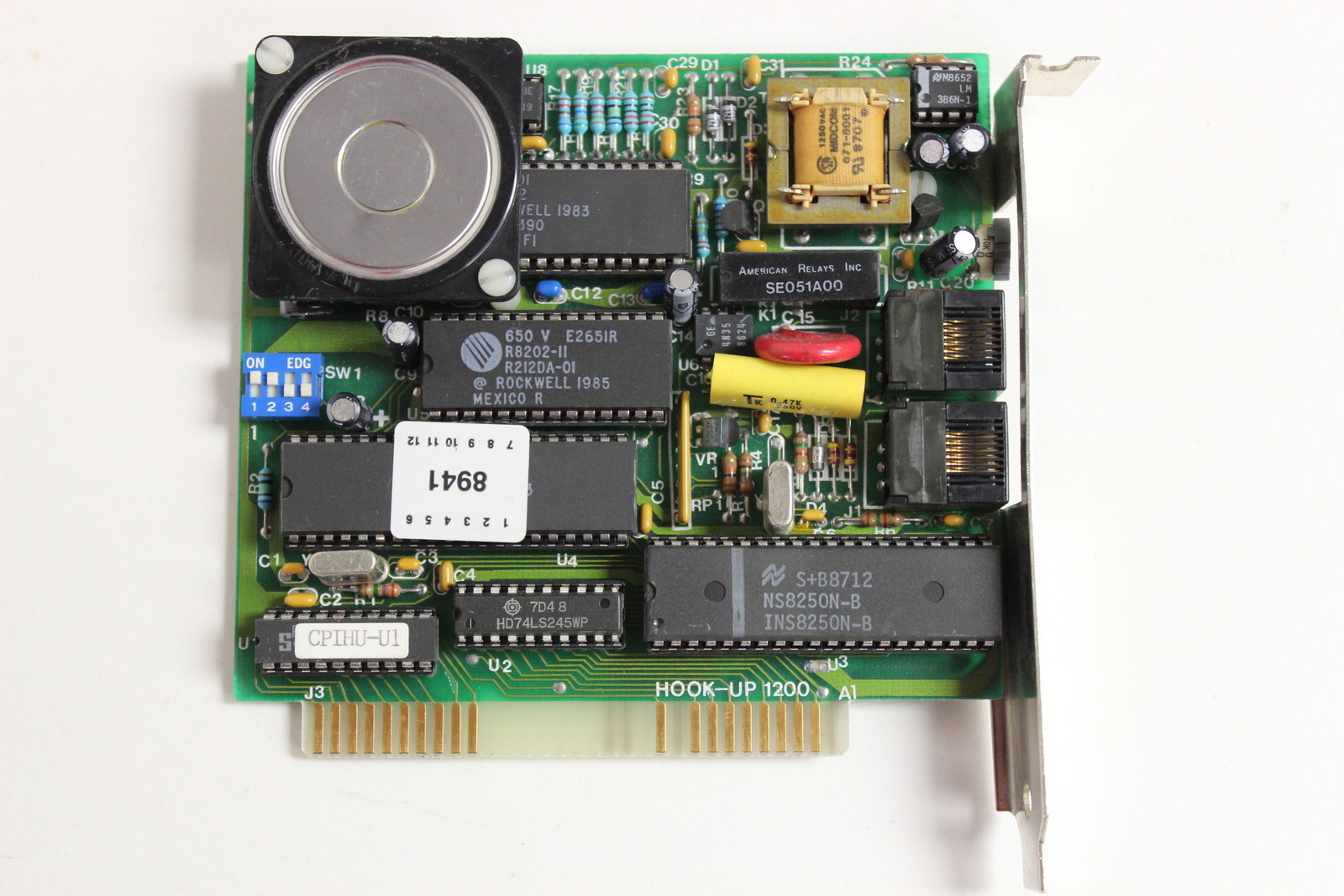 COMPUTER PERIPHERALS HOOK-UP 1200 A1 ISA 1200 INTERNAL MODEM