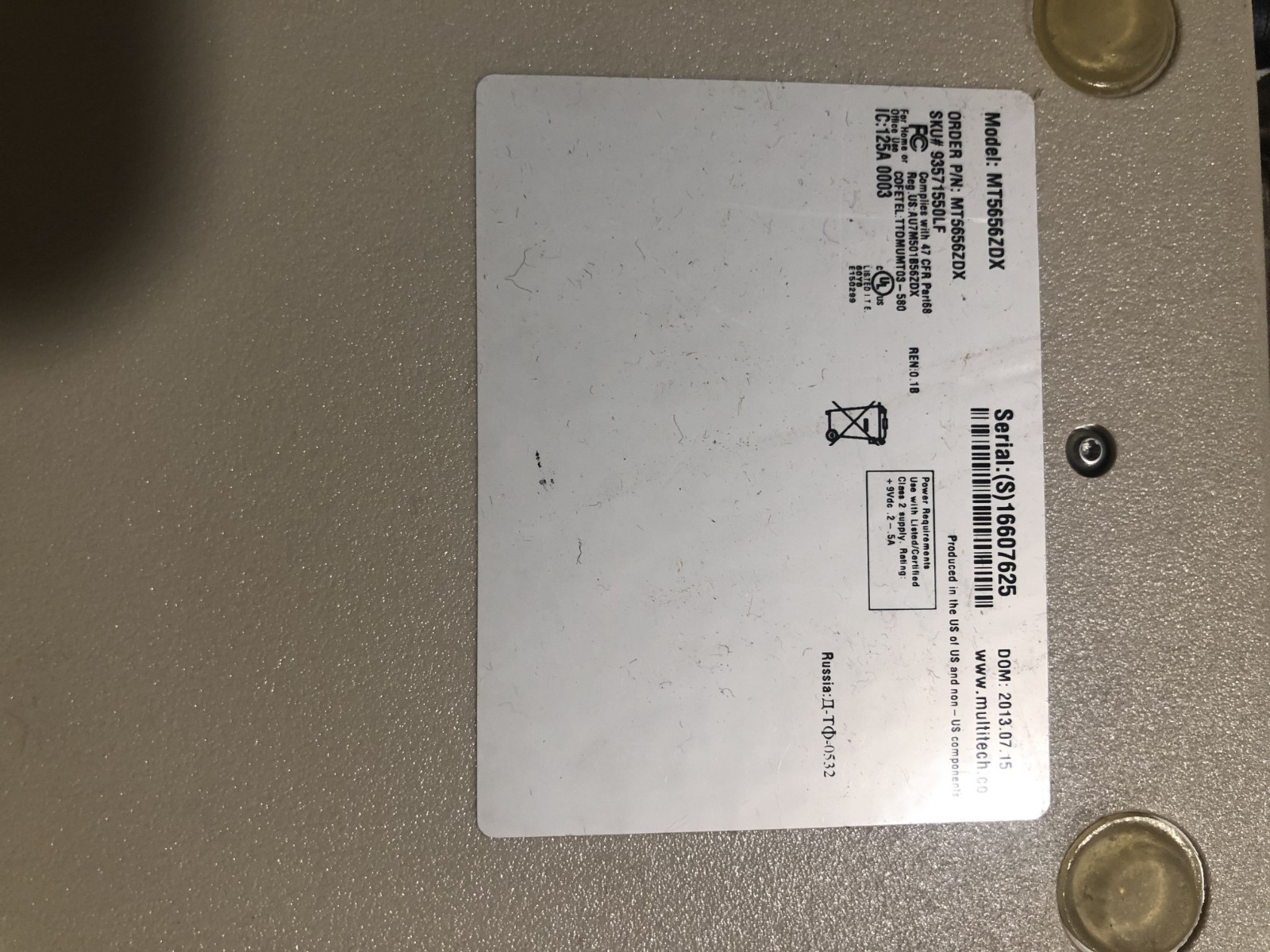 MultiTech MT5656ZDX 56 Kbps with all wires and adapters
