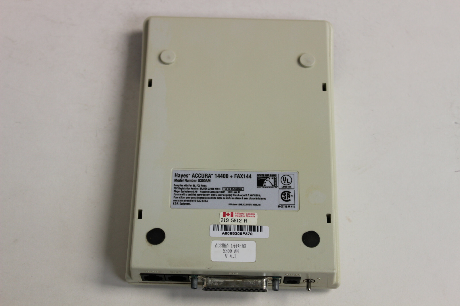 HAYES 5300AM ACCURA 14400 + FAX144 EXTERNAL MODEM ACCURA 144 WITH WARRANTY