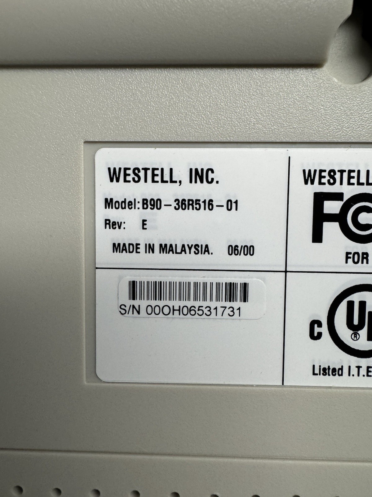 Vintage SEALED NEW Westell Wirespeed DSL Modem (B90-36R516) Full Package