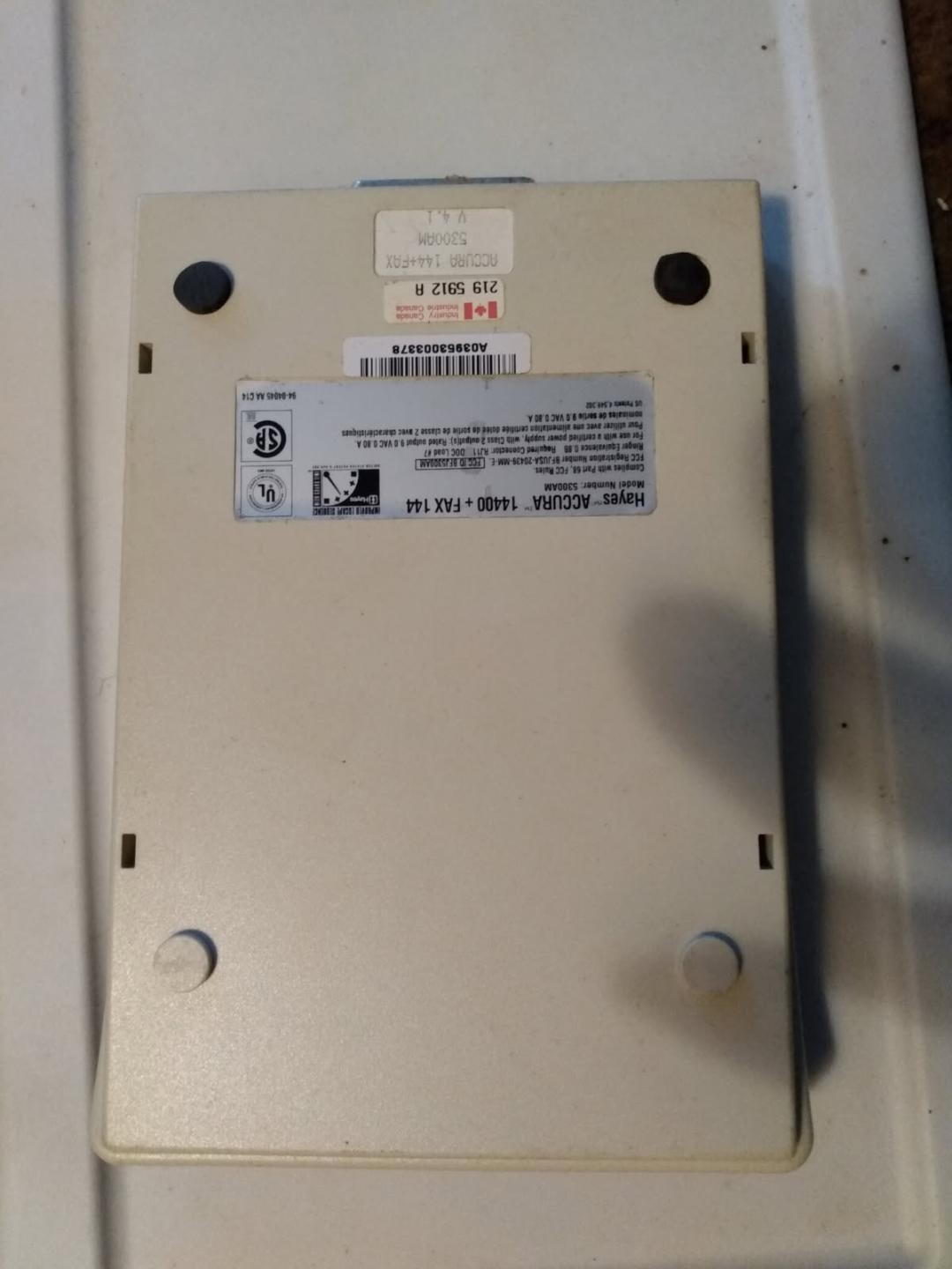 hayes accura 144 fax modem