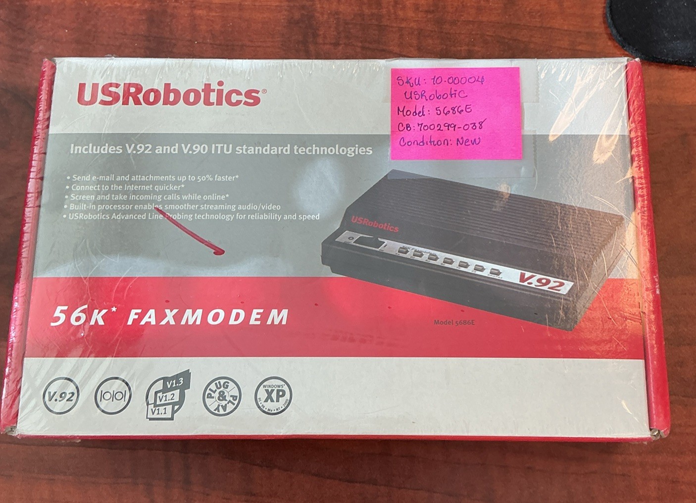 US Robotics V.92 USR5686E External Modem + Fax