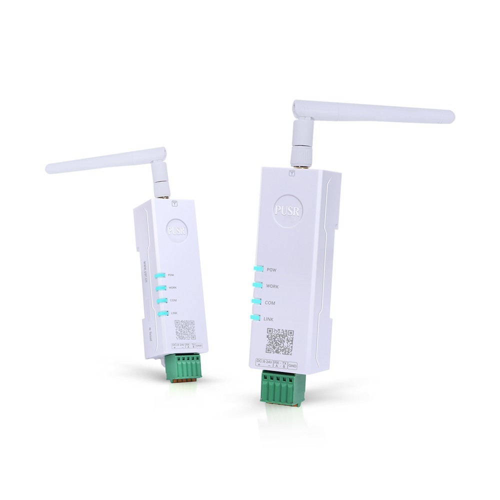 PUSR DIN Rail 12dBm 5KM 2.4G Lora Wireless Modem RS485 to LoRa USR-DR124-12