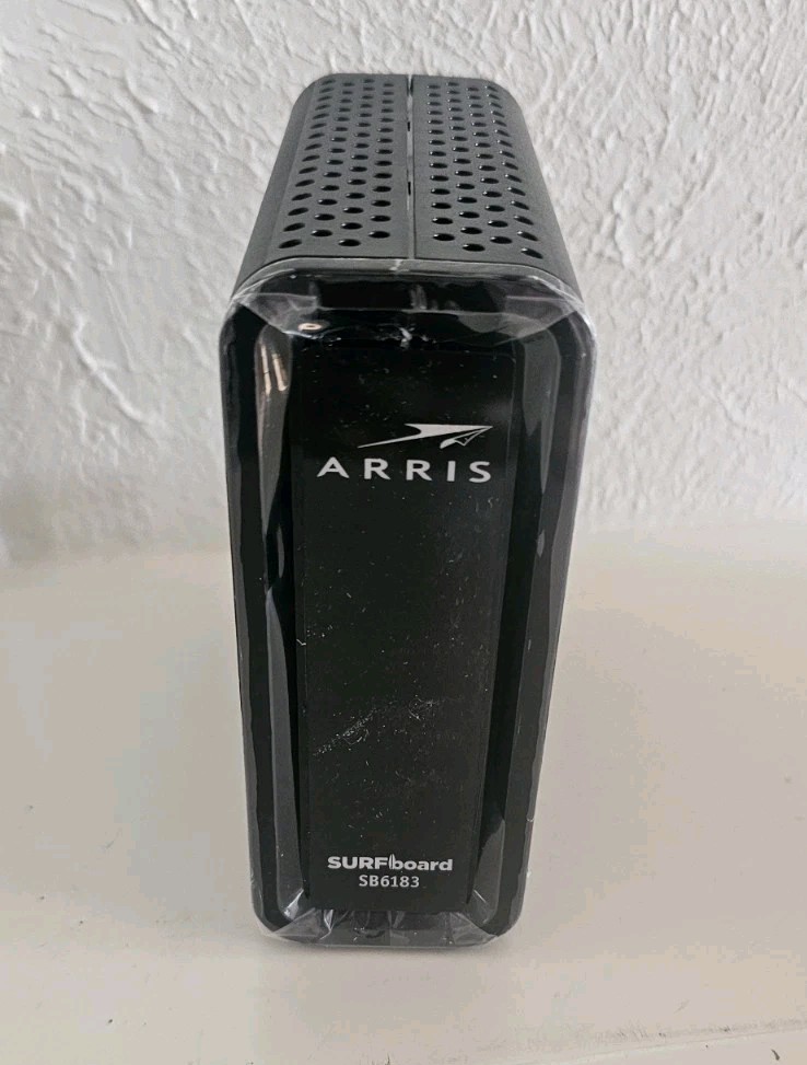 ARRIS SB6183 686 Mbps Cable Modem, White – 59243200300 No Power Supply