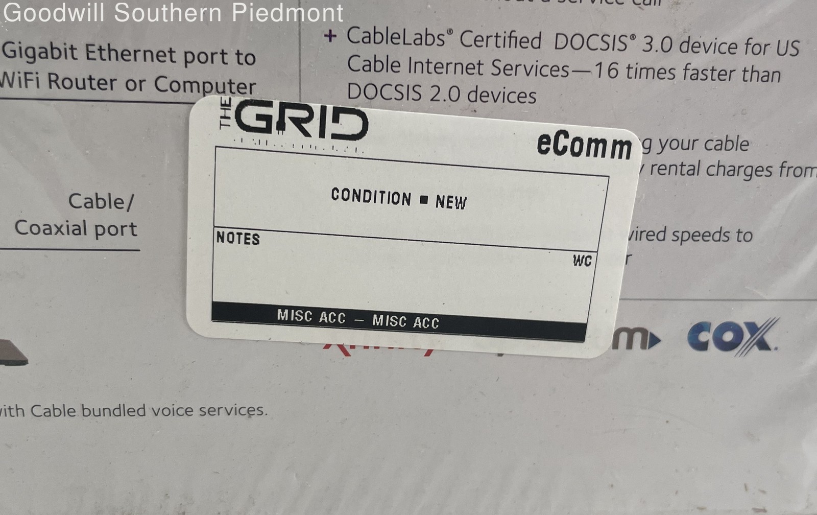 NETGEAR CM500 DOCSIS 3.0 680Mbps Cable Modem – New