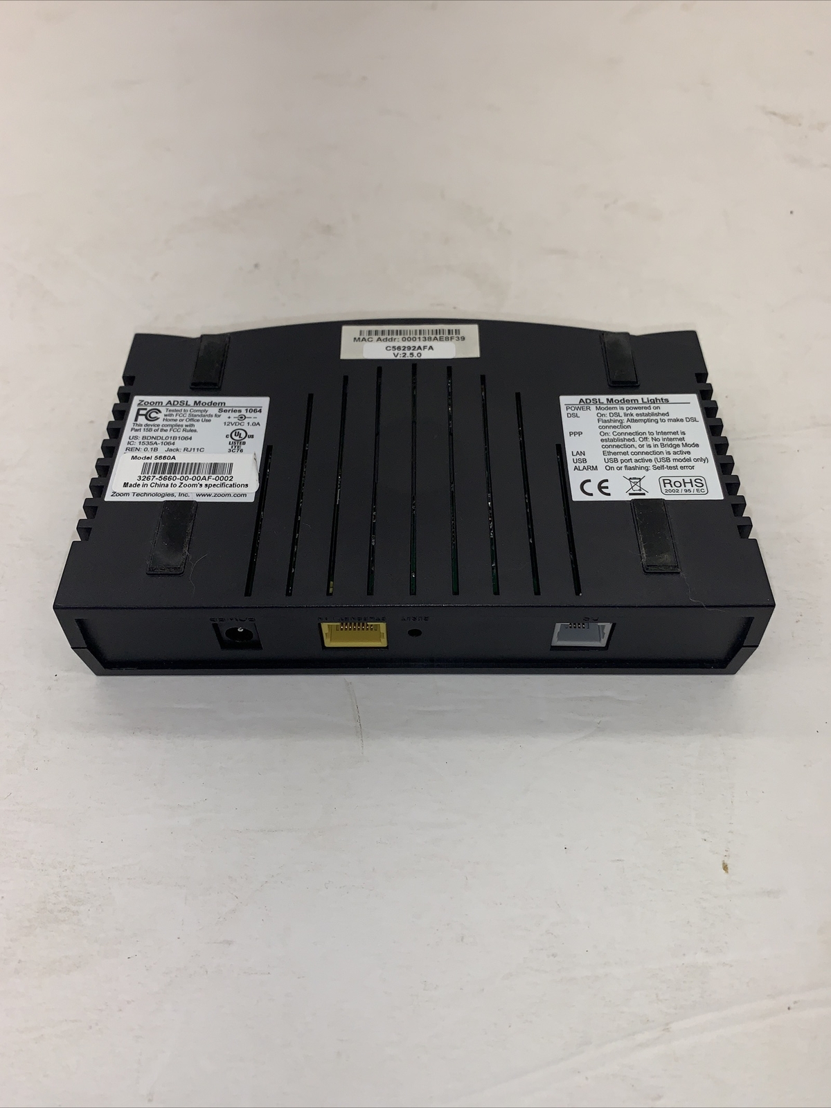 Zoom ADSL Modem Series 1064 W/ 12V Power supply