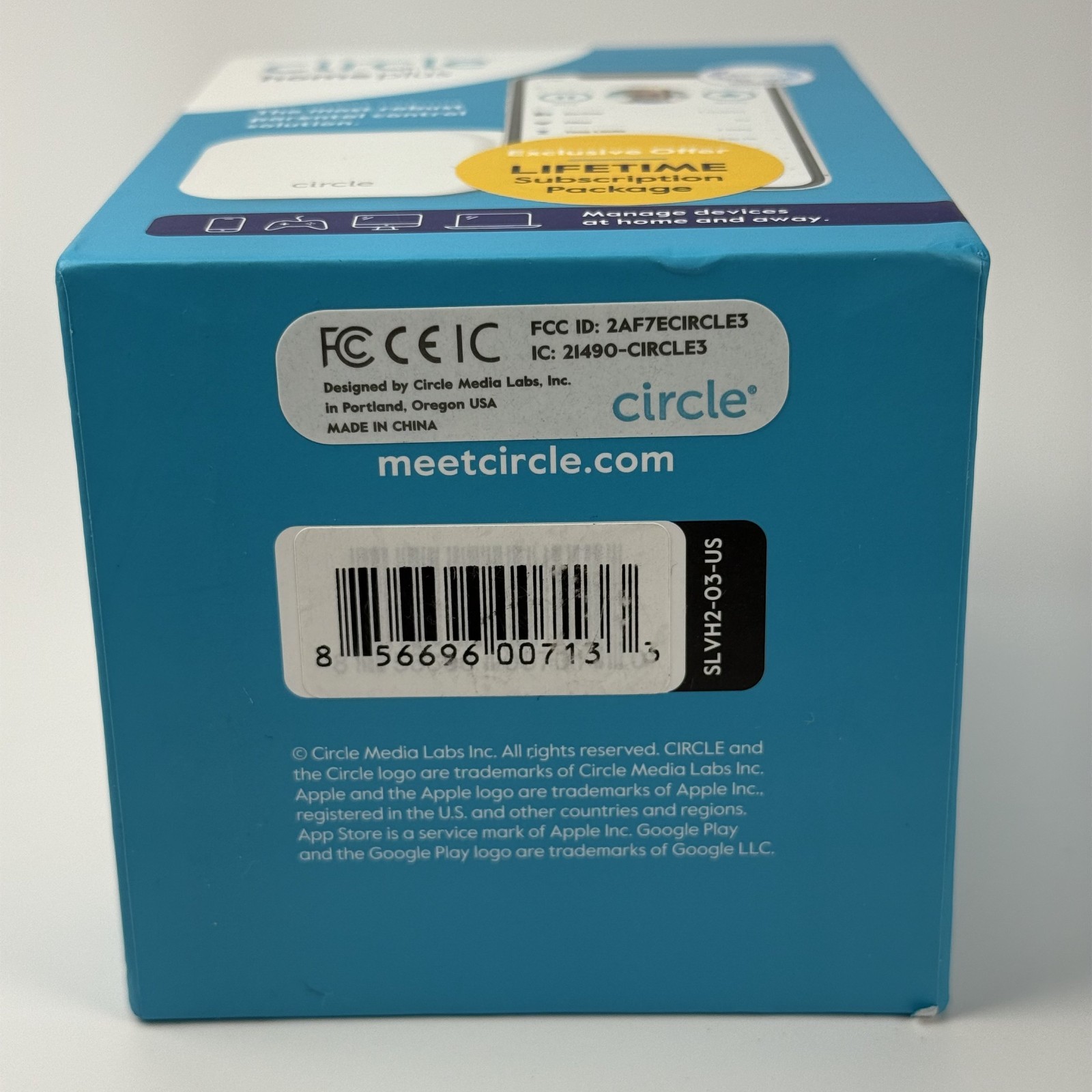 Circle Home Plus Parent Control Hub Device SLVH2-03-US Child Monitoring