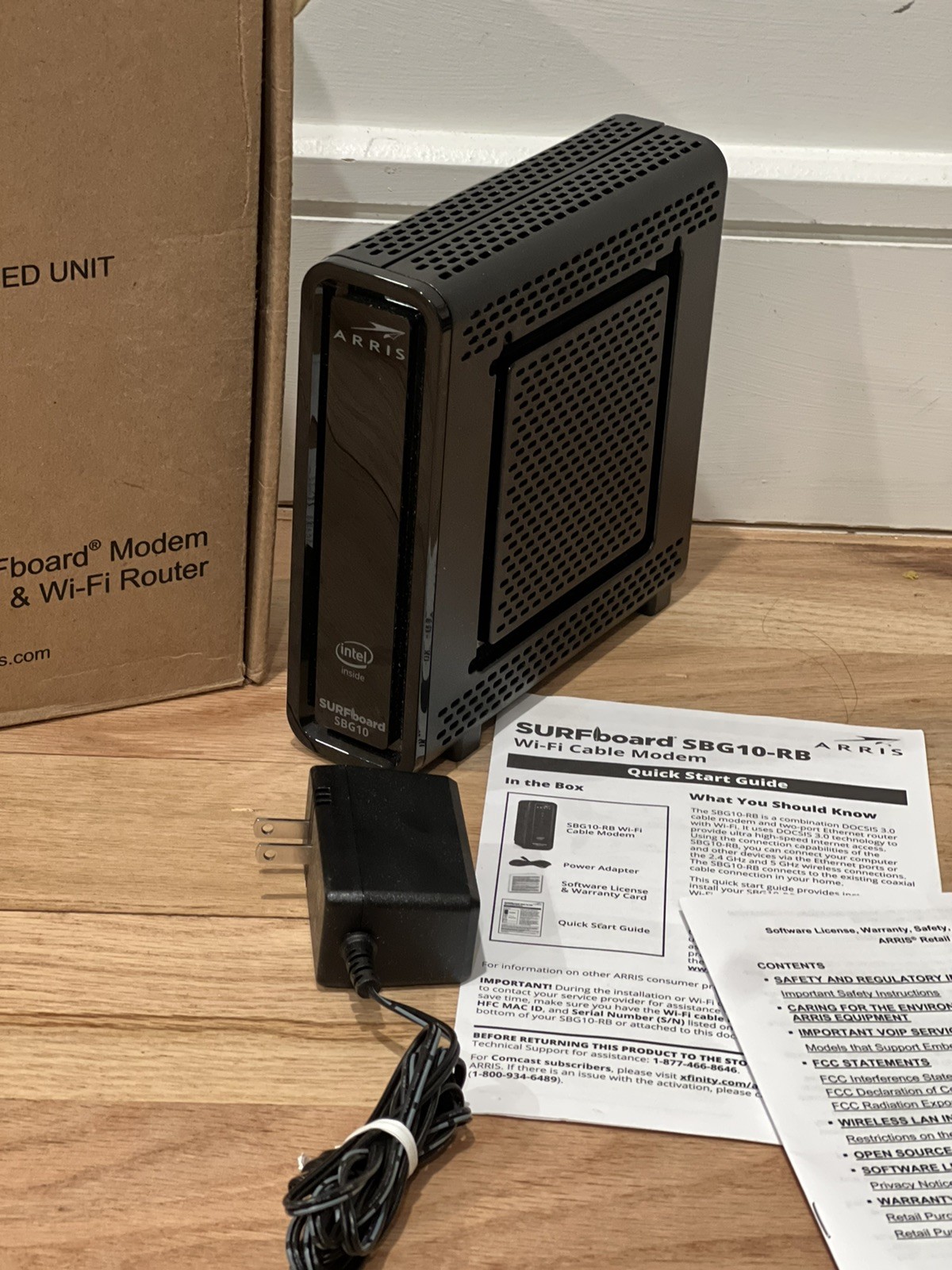 ARRIS SURFboard SBG10 DOCSIS 3.0 Cable Modem & AC1600 Dual Band Wi-Fi Router
