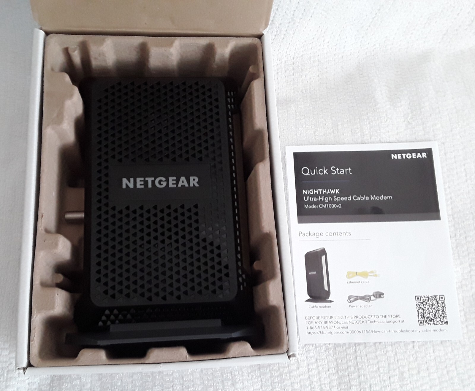 NETGEAR CM1000v2 DOCSIS 3.1 3.0 Cable Modem Computer Tech