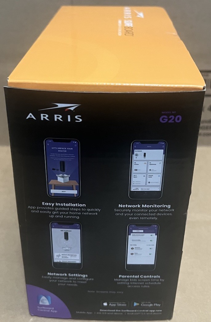 NEW SEALED ARRIS G20 DOCSIS 3.1 Cable Modem & AX3000 WiFi 6 Router FAST SHIPPING