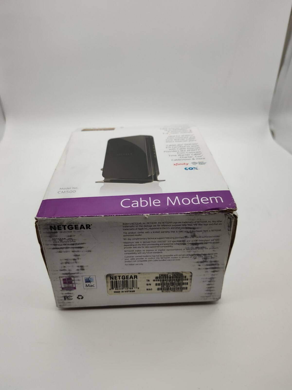 NETGEAR CM500-1aznas 16×4 DOCSIS 3.0 Cable Modem Max Download Speeds of 686 MBPS