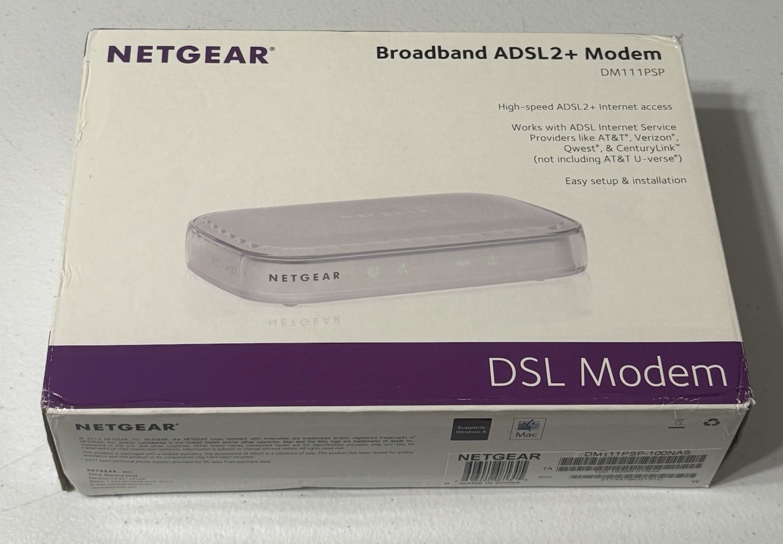 Netgear DSL Broadband ADSL2+ Modem DM111PSP