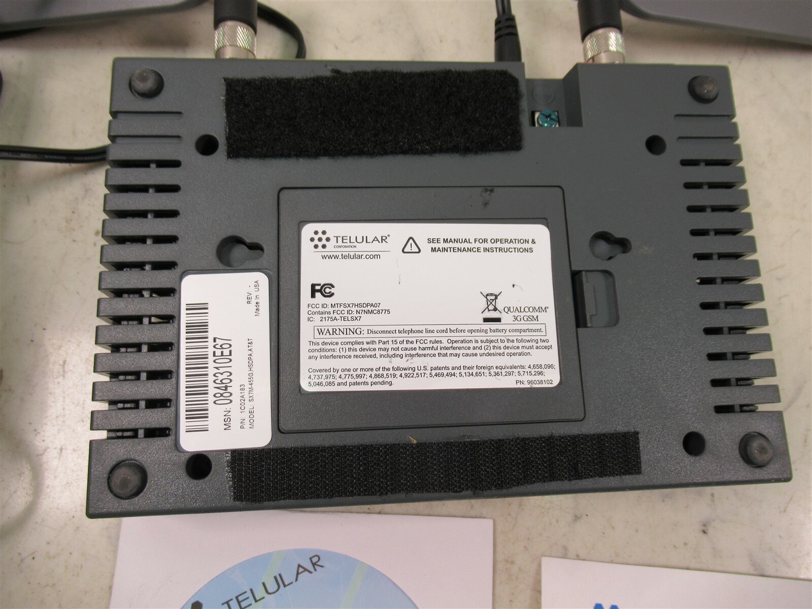 Telular SX7M-455G Fixed Wireless Terminal High Speed Data Modem HSDPA AT&T