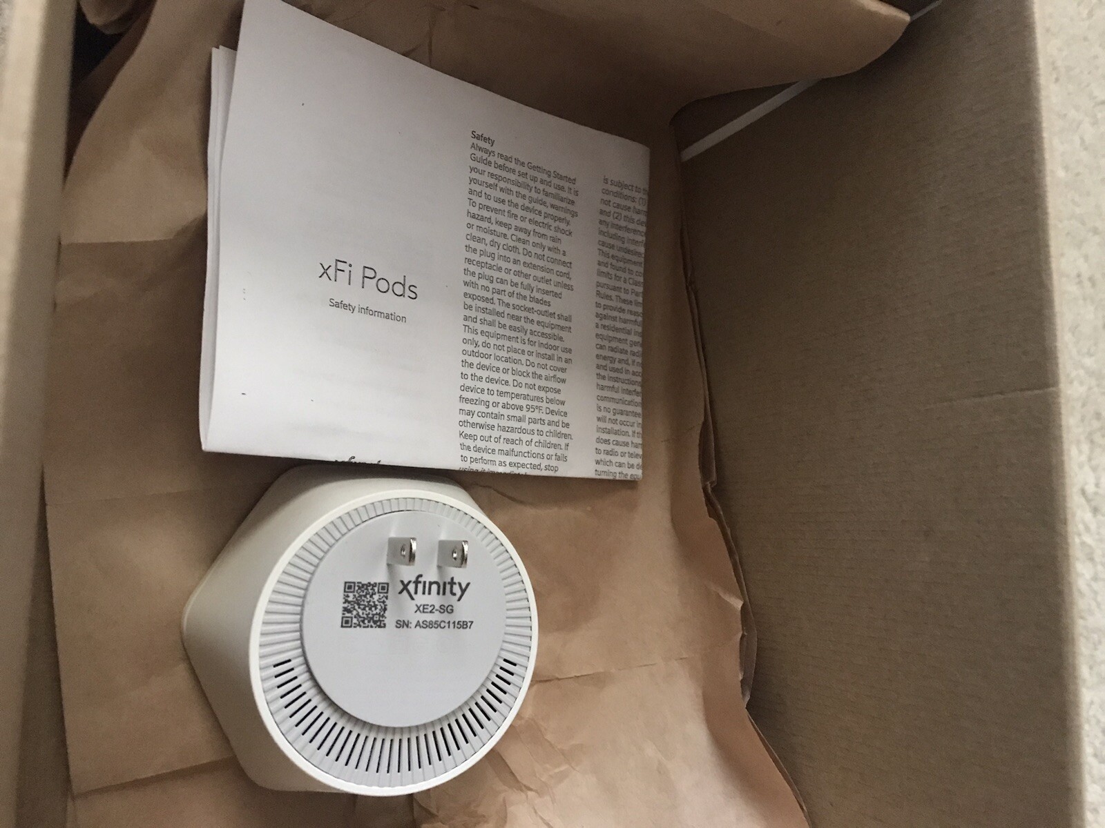 Xfinity 2nd Gen XE2-SG – 1 Pod Only