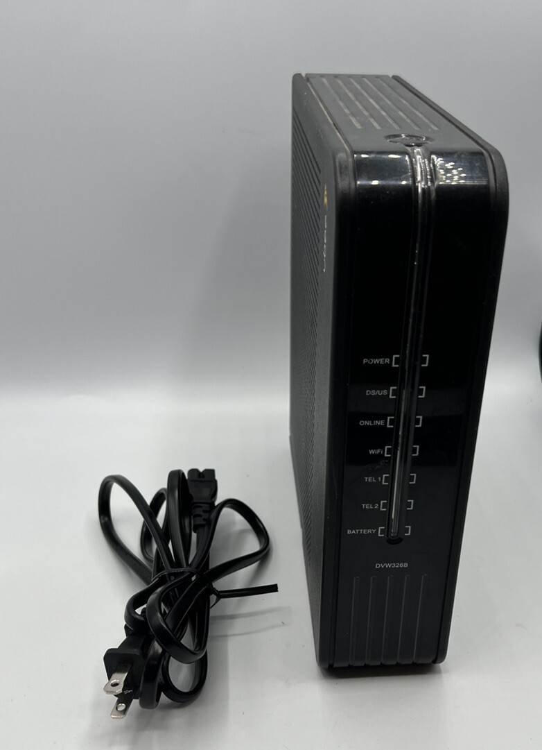 Ubee DVW326B Docsis 3.0 Telephony Modem Gateway WiFi W/Power Cord