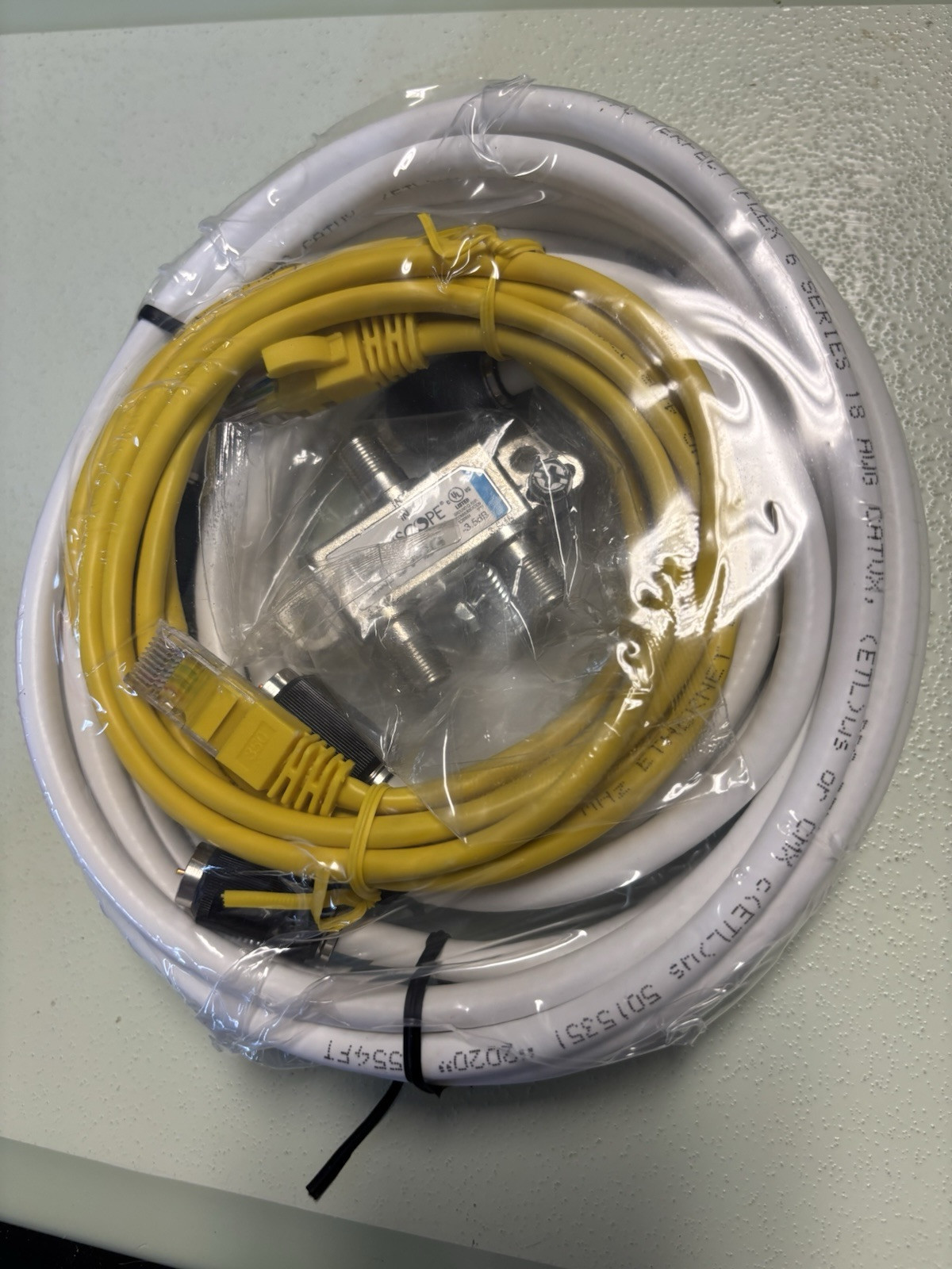PPC 606211-PPC HSD Kit 12ft 6ft Coax Jumper , 7ft Cat 5e Jumper , 2-Way Splitter