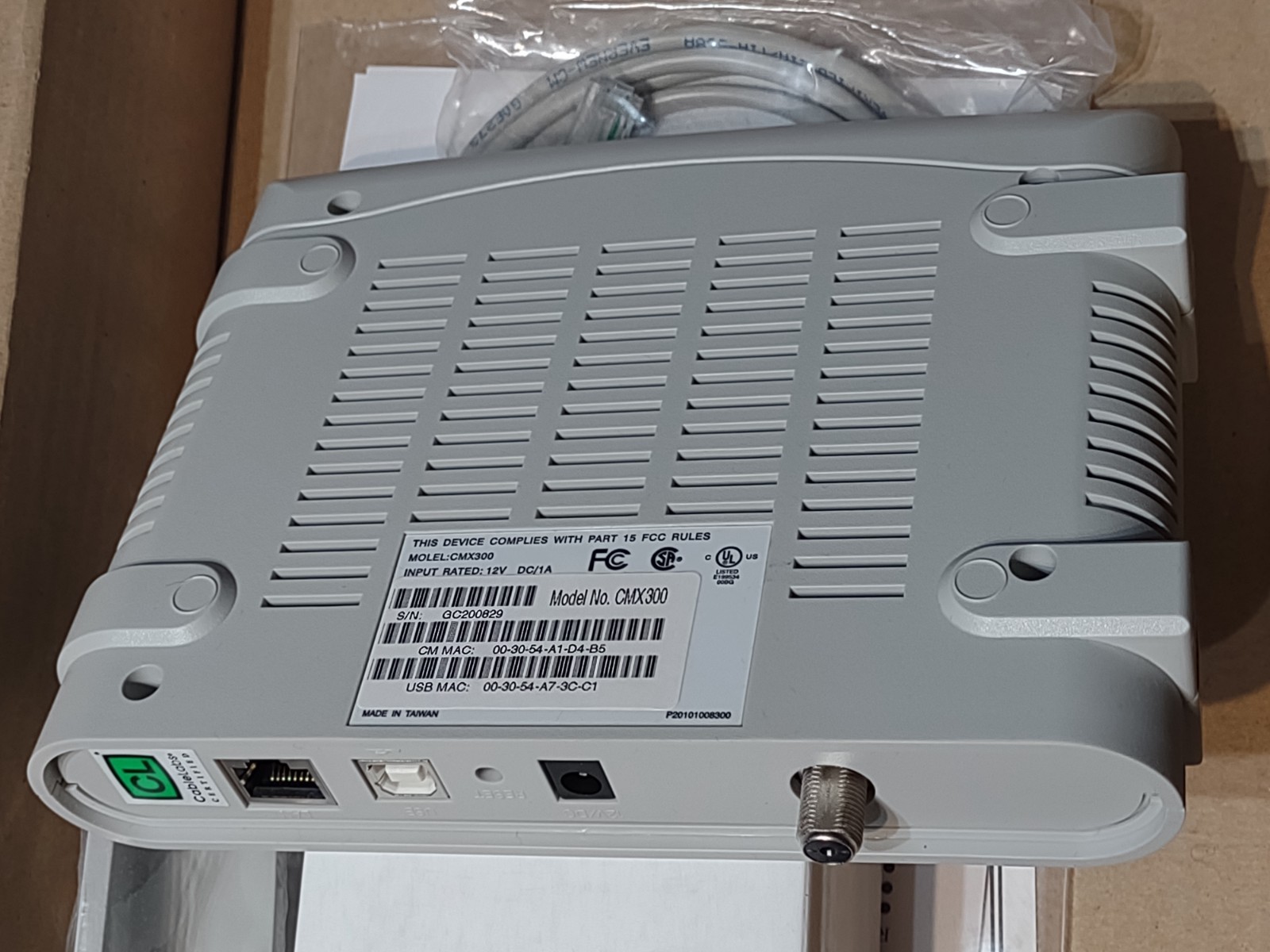 Smart One CMX300 Cable Modem