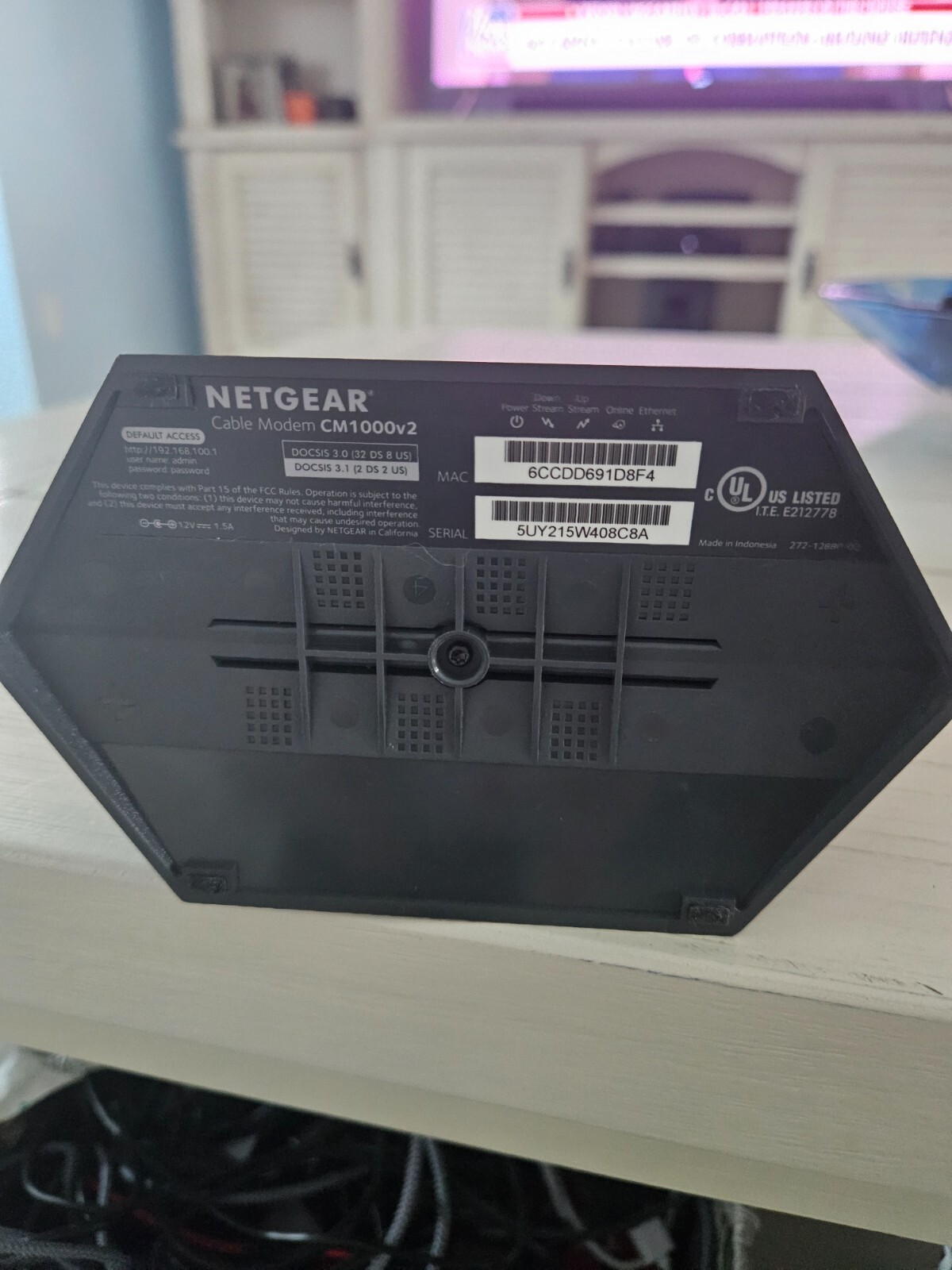 NETGEAR CM1000V2 Nighthawk DOCSIS 3.1 Cable Modem