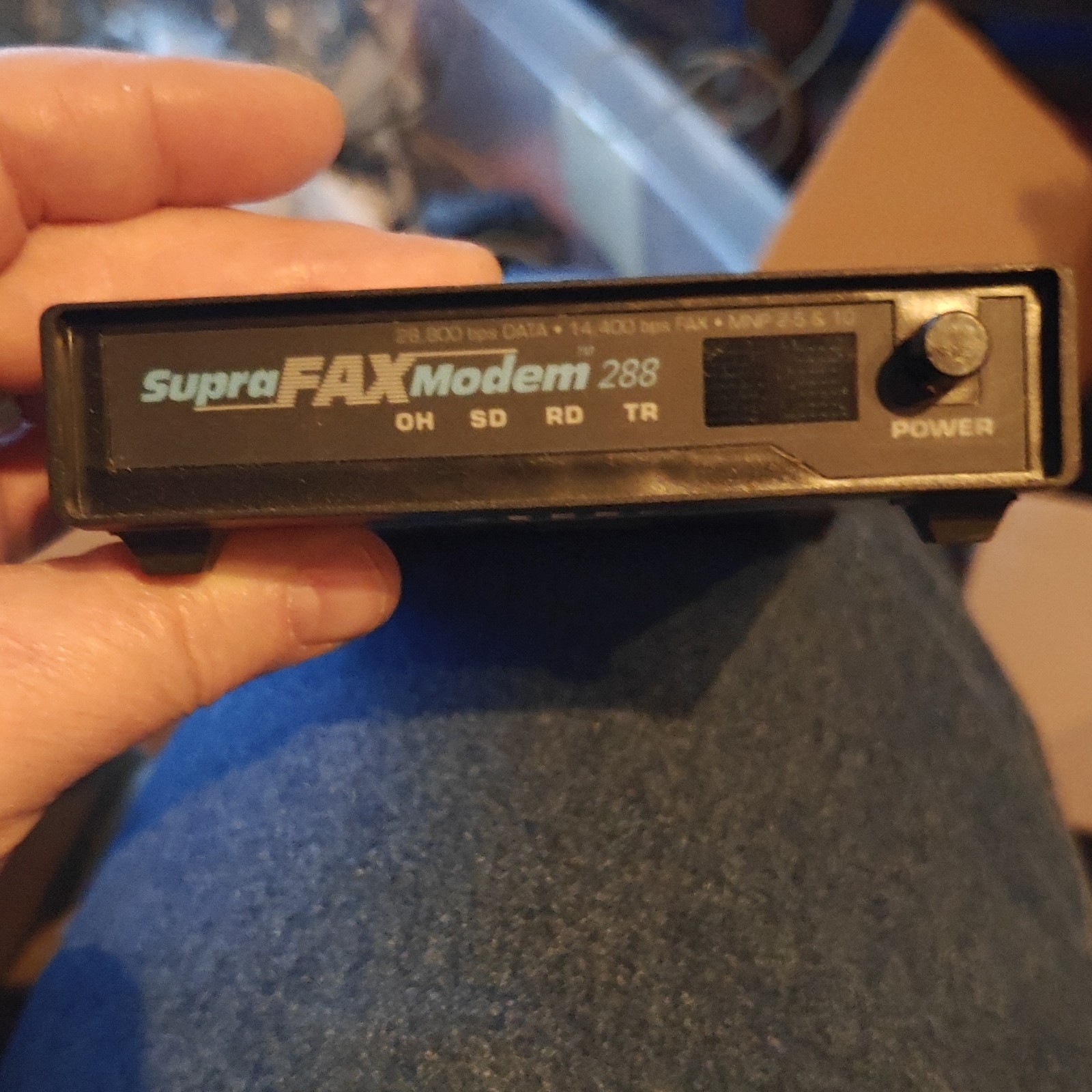 Supra FAXModem 288 Dial-Up Fax Modem 28,800bps RS-232 RJ-11 for PC Black
