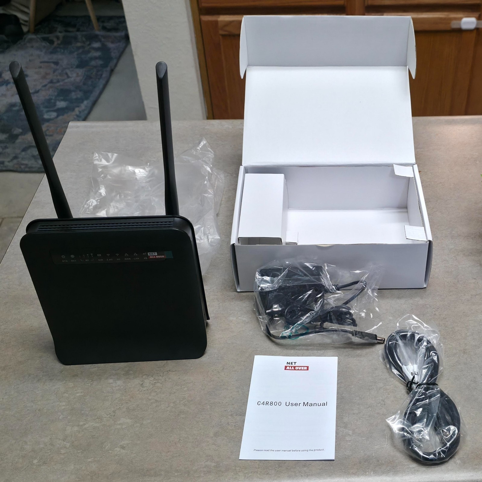 GTEN 4G LTE Cat 18 Unlocked Modem Router – Black Up to 1.2 Gbps
