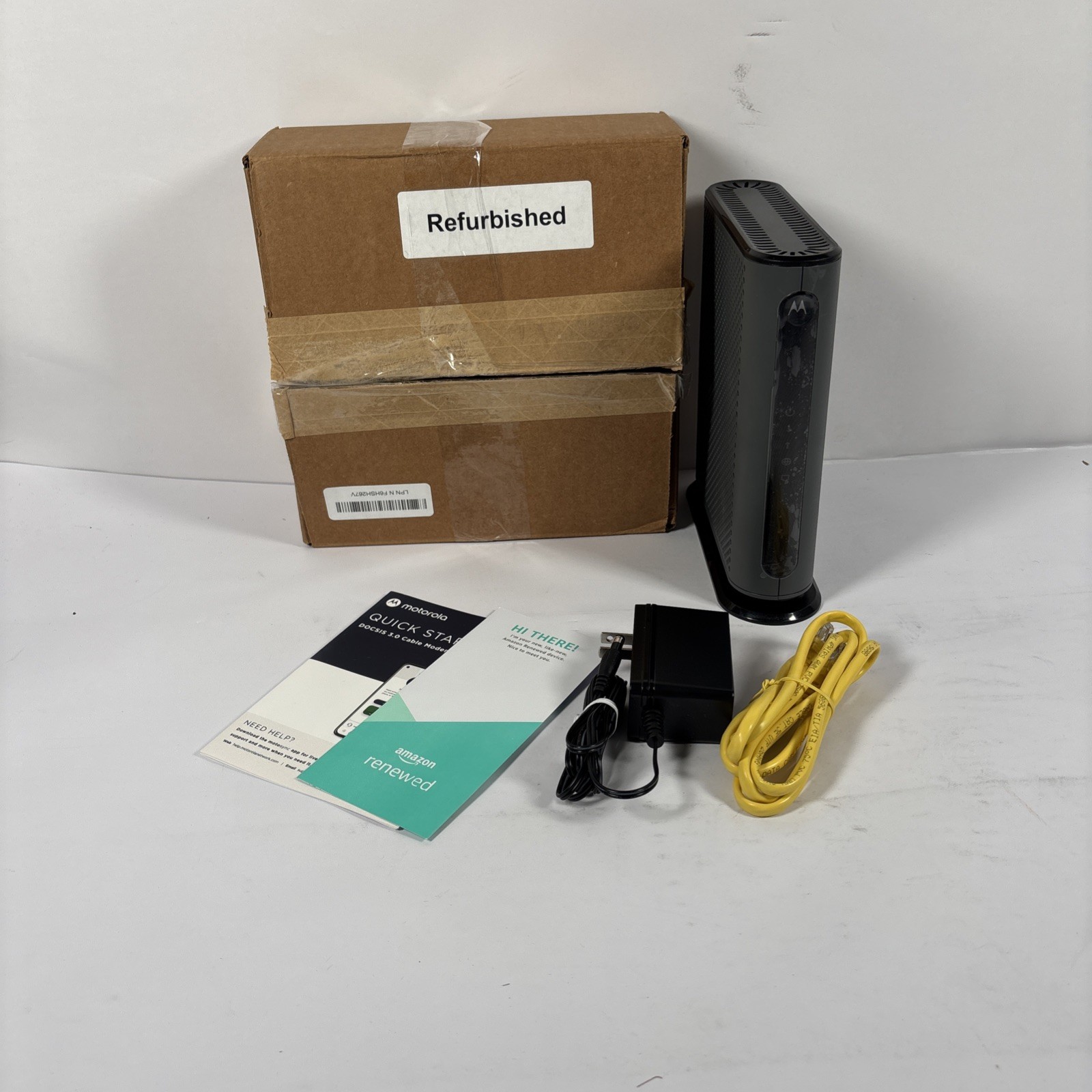 Motorola MB7621 DOCSIS 3.0 Cable Modem – 24×8 Gigabit – 1 GBs – Tested – Black