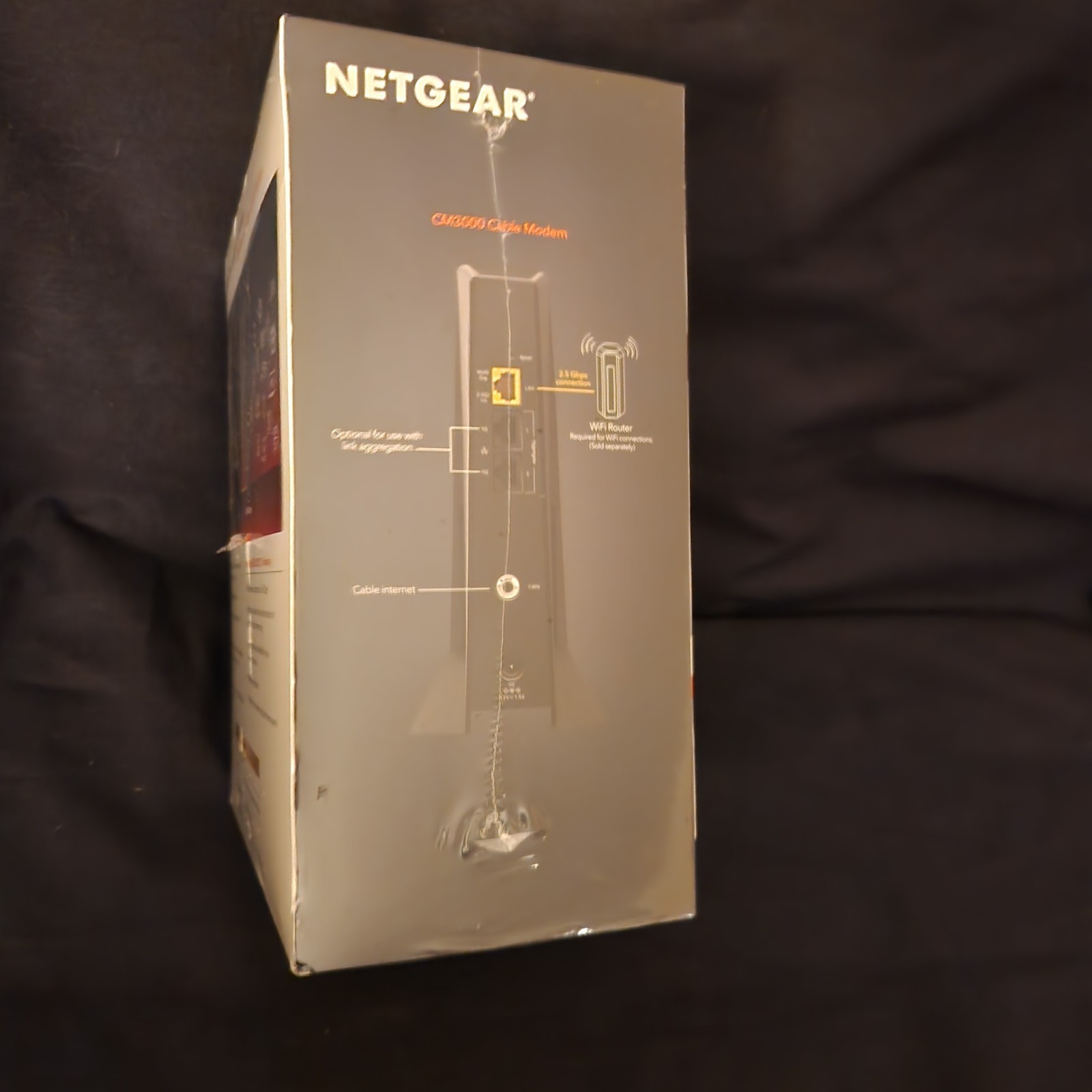 NETGEAR – Nighthawk Cm3000 Mid/High-Split DOCSIS 3.1 Cable Modem Black