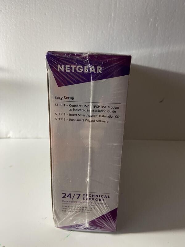 Netgear Broadband ADSL2+ Modem – DM111PSP with Power Supply In Box(New Sealed)