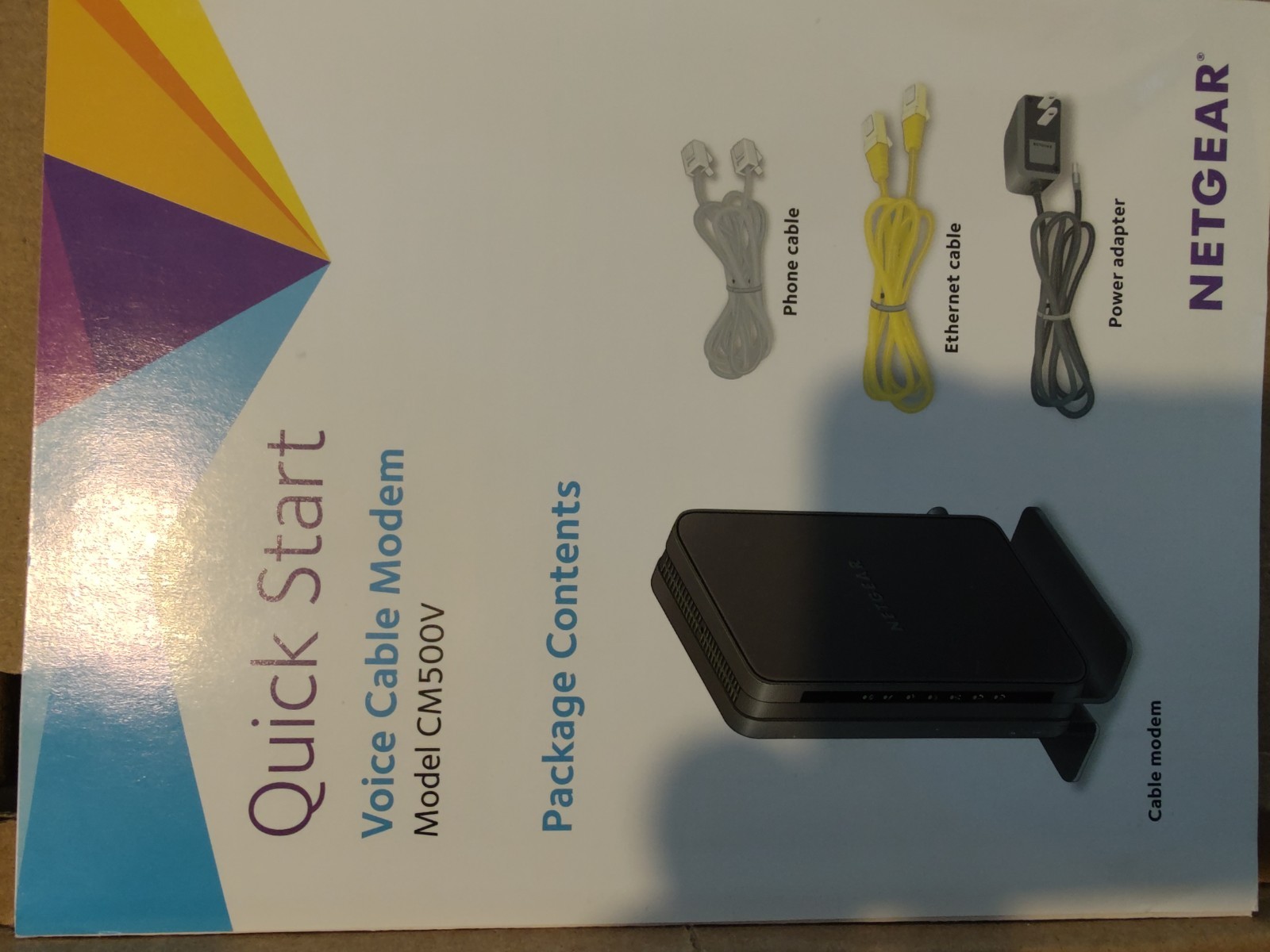 NETGEAR CM500-100NAR High Speed DOCSIS 3.0 Cable Modem NEW! READ!