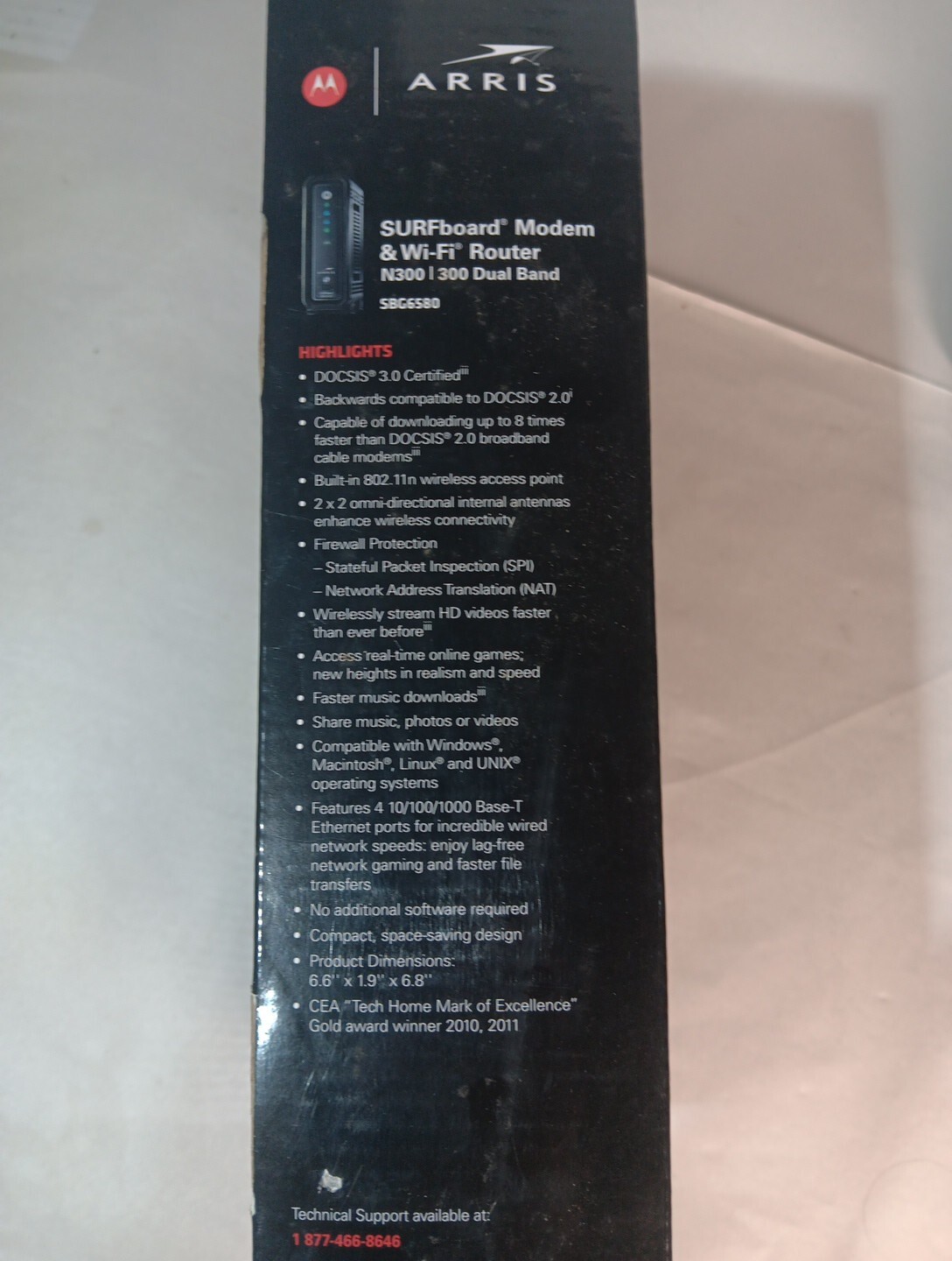 Motorola Arris SURFboard SBG6580 DOCSIS 3.0 Cable Modem Tested Wifi N300