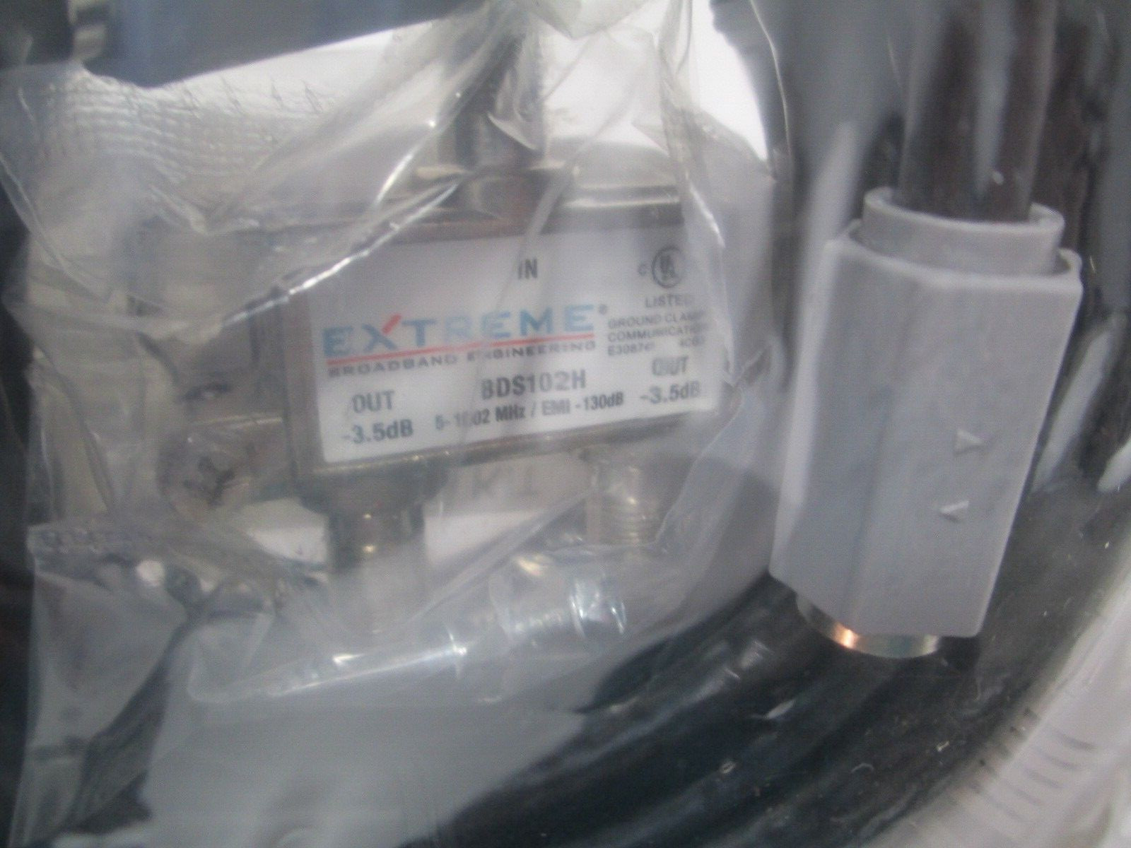 NEW HSD Cable Kit-7 ft Ethernet & 6/12 ft. Coax (jumpers) Cables-Splitter