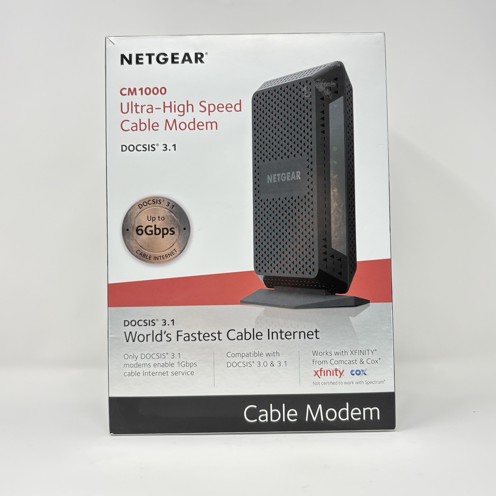 NETGEAR CM1000 Ultra High-Speed Cable Modem Docsis 3.1 OPEN BOX