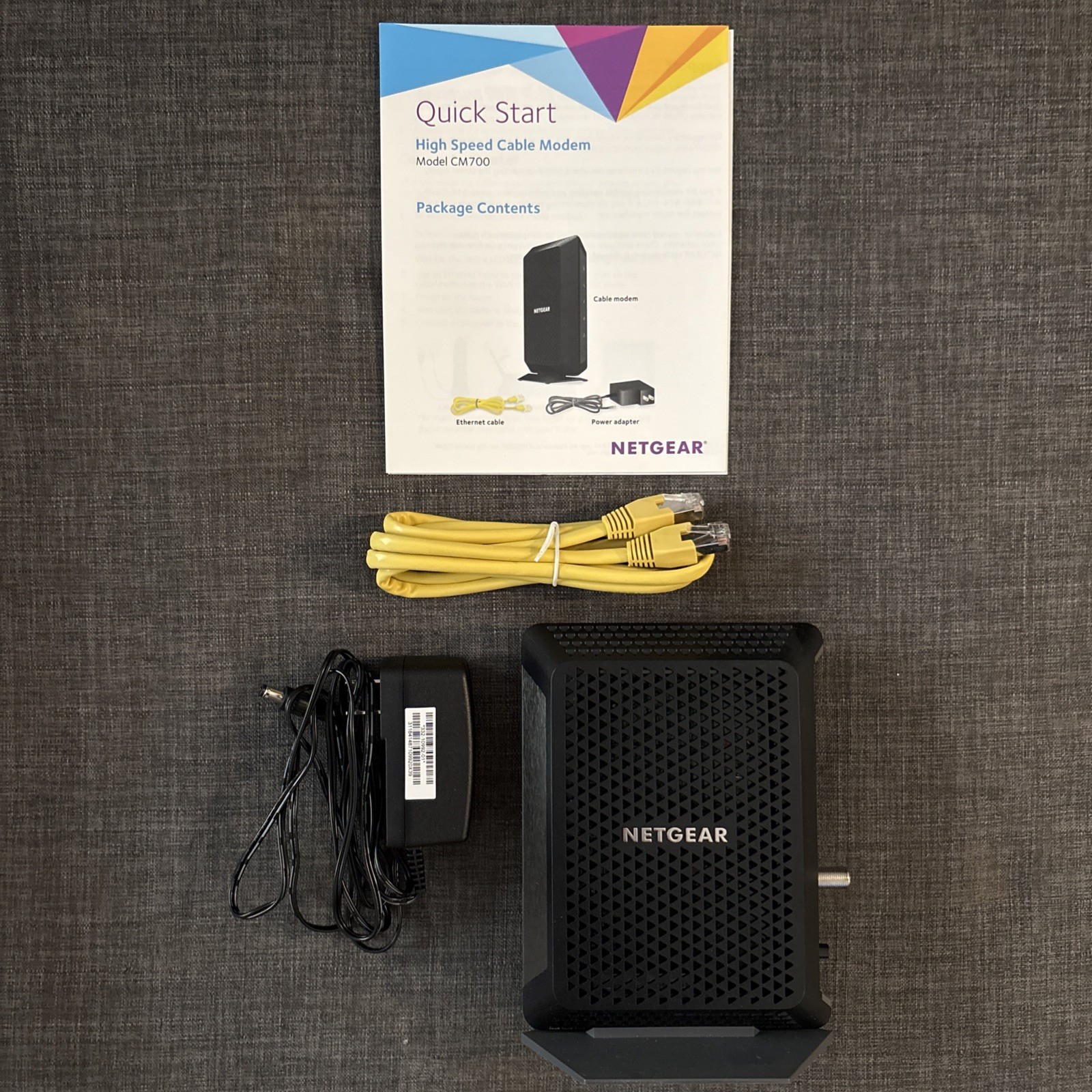 NETGEAR CM700-100NAS Cable Modem
