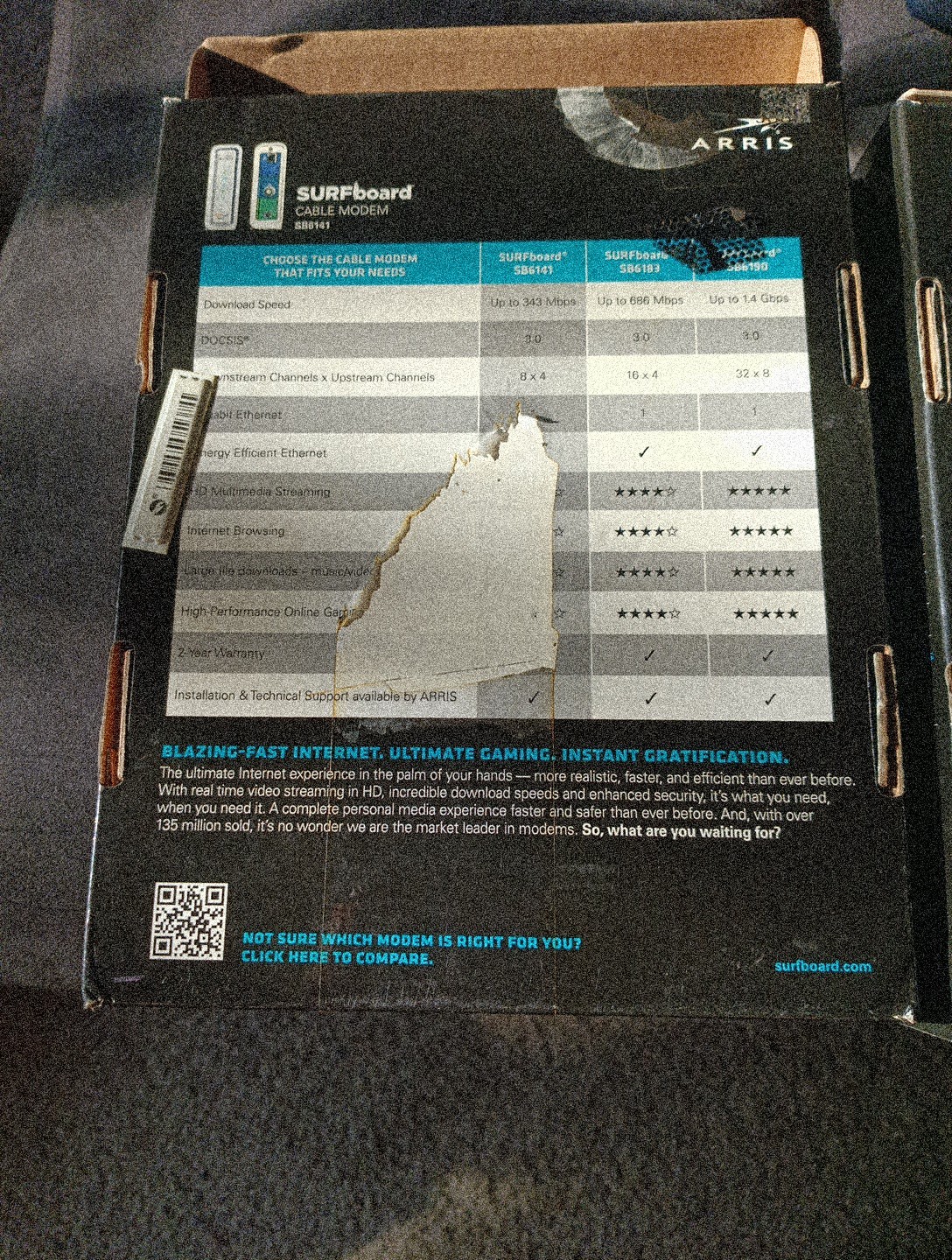 ARRIS SURFboard SB6141 Docsis 3.0 Cable Modems
