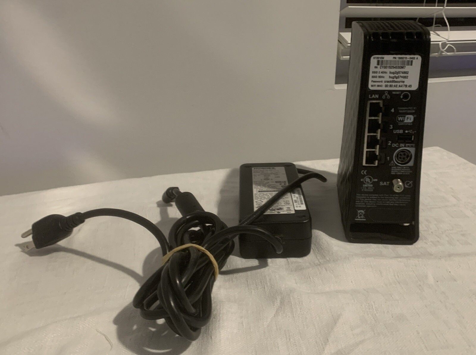 HughesNet HT2010W Satellite Internet Modem With Power Supply 1505215-0403