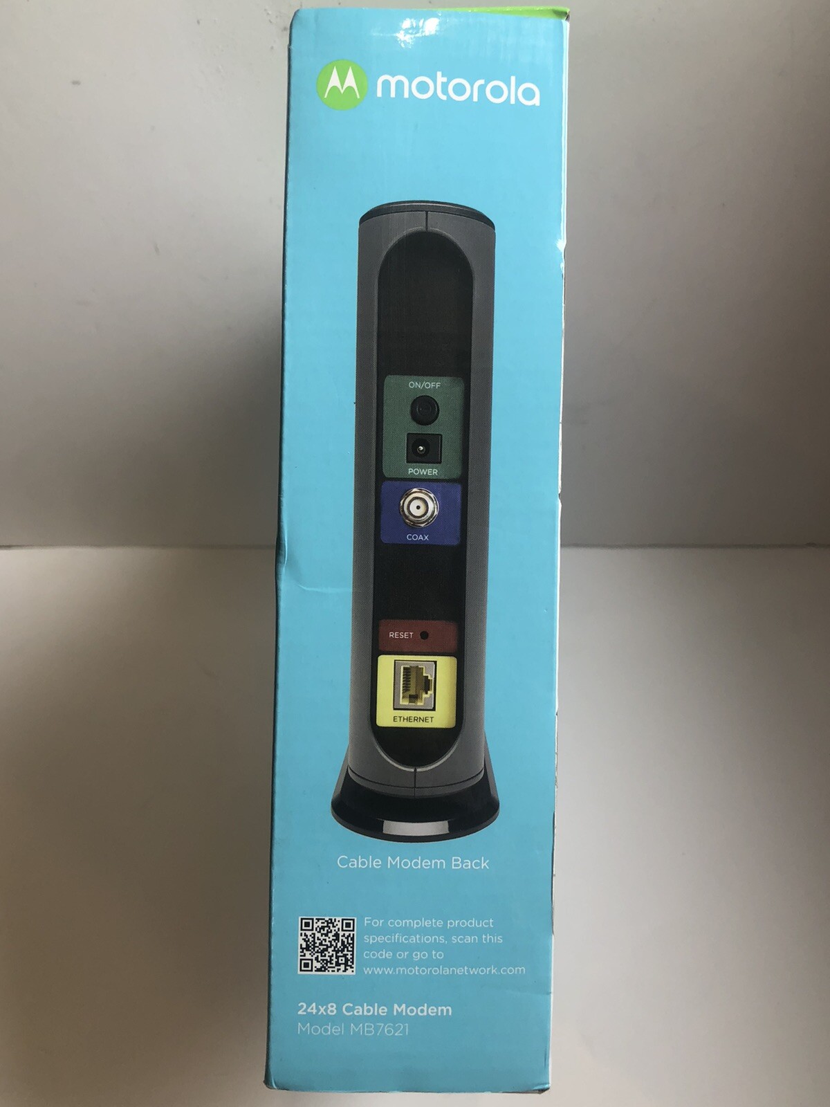 Motorola Cable Modem 24×8 Model MB7621 DOCSIS 3.0 with 24 x 8 Channel Bonding