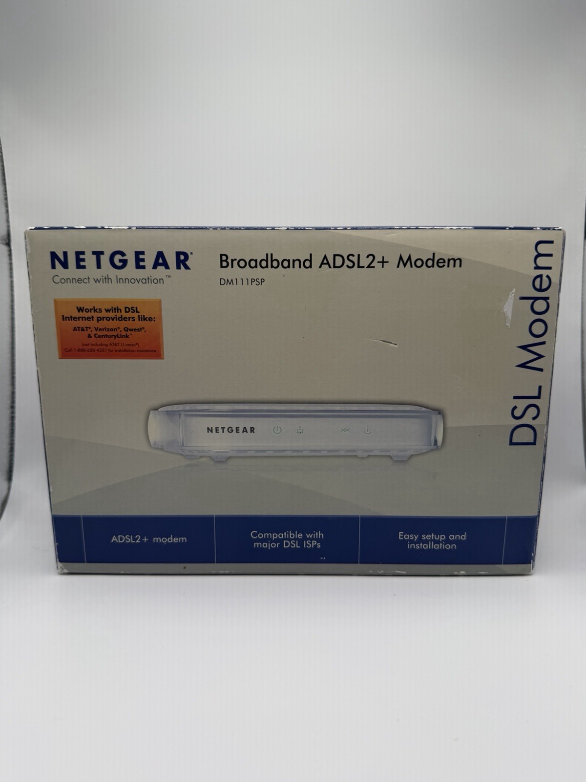 Netgear DM111PSP Broadband ADSL2+ DSL Modem – Complete with Accessories