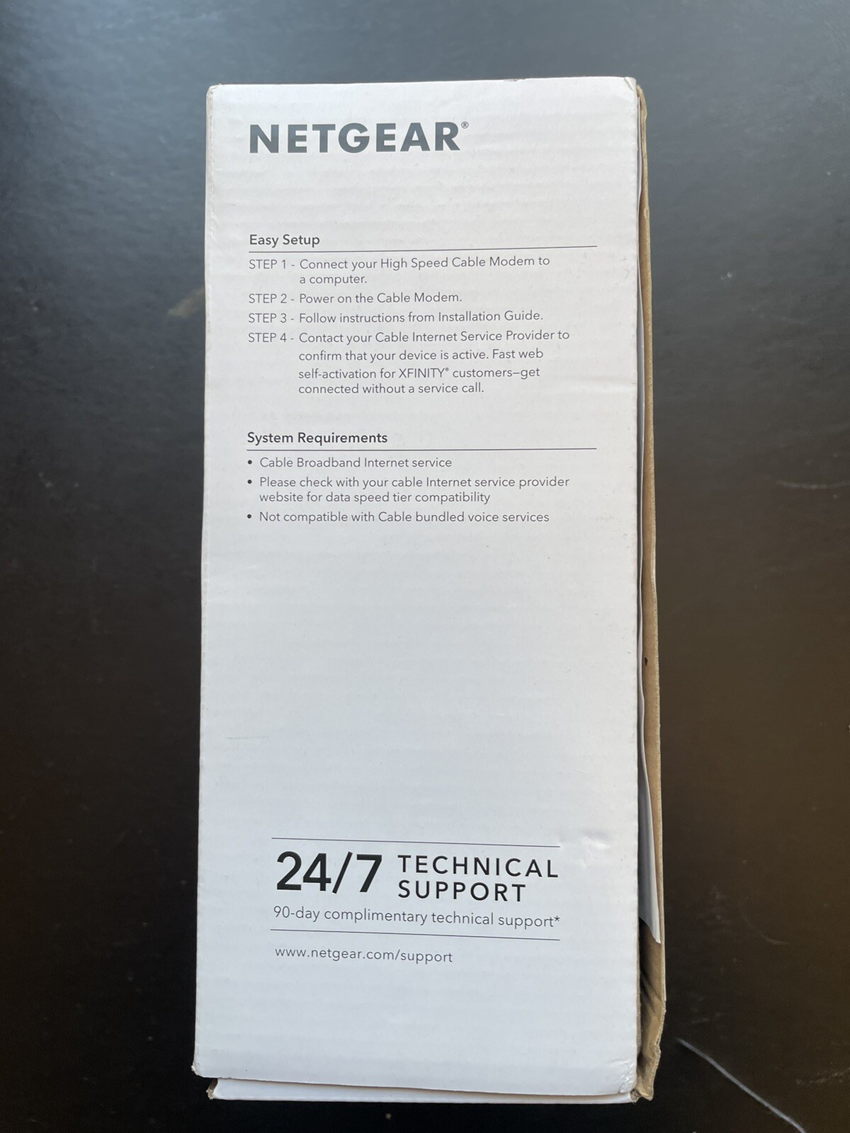 NETGEAR CM500 (CM500100NAS) 680 Mbps Cable Modem