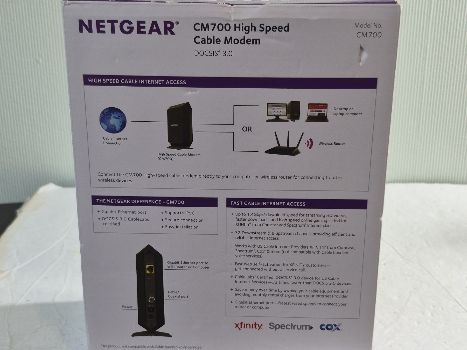 Netgear CM700 High Speed Cable Modem