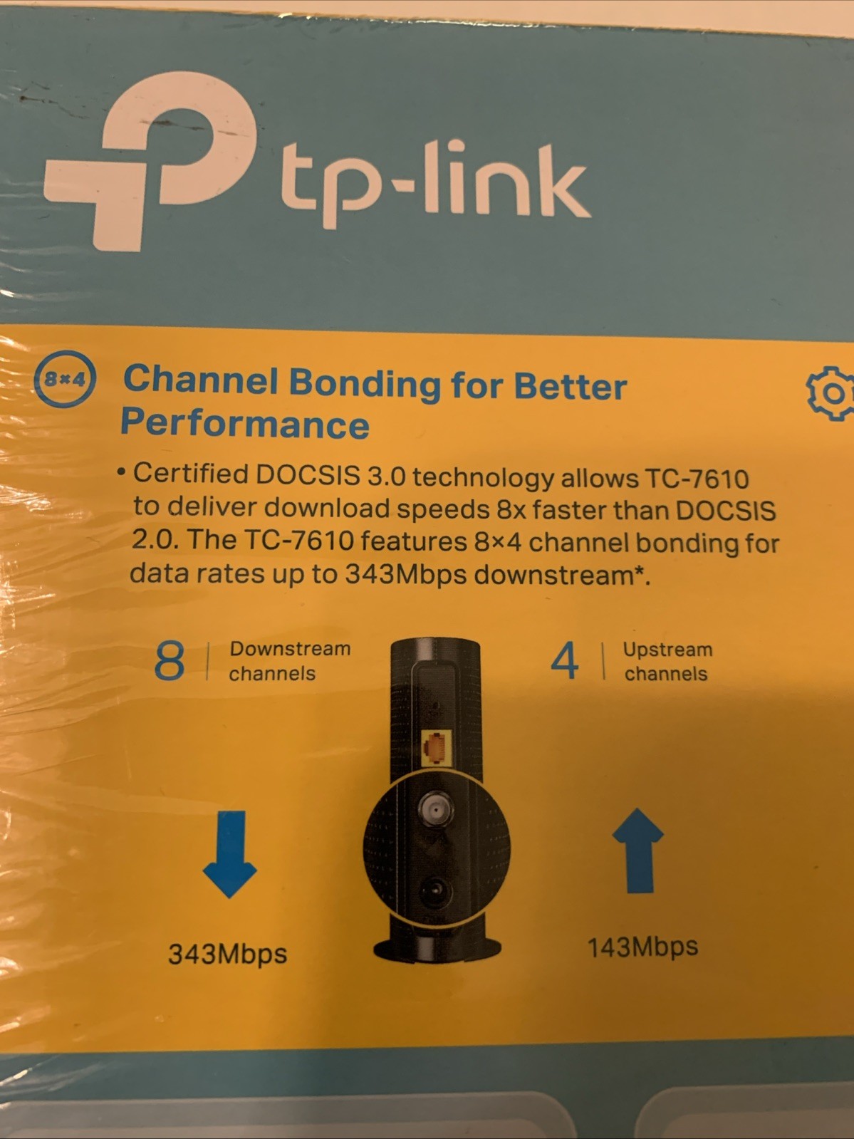 TP-Link Docsis 3.0 Cable Modem 343 Mbps TC-7610 (NEW)
