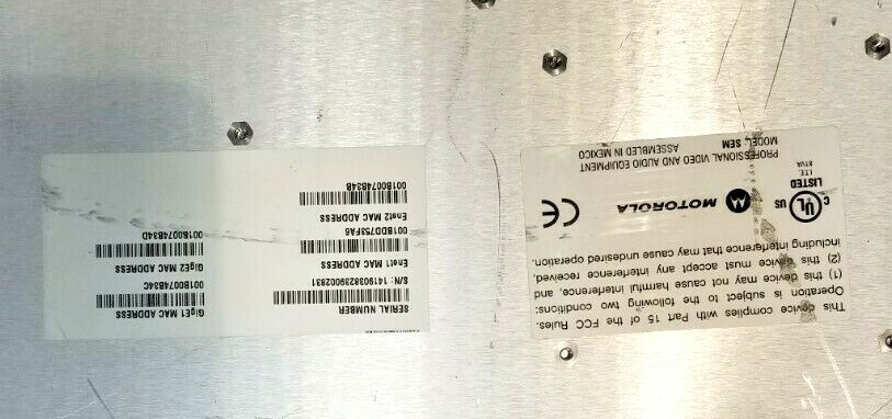 MOTOROLA SEM v12 SEMV12 AC ACP CONTROL PROCESSOR SMARTSTREAM ENCRYPTOR MODULATOR