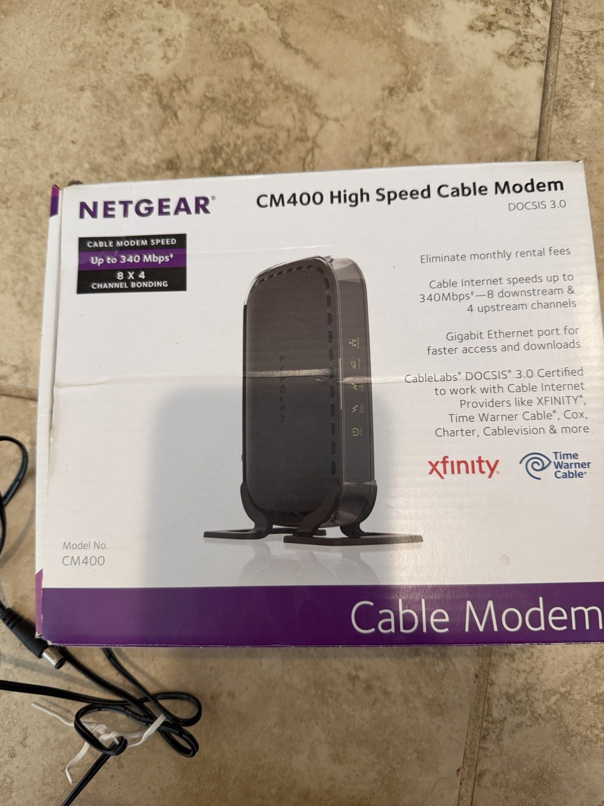 New/Sealed Netgear CM400 DOCSIS 3.0 Cable Modem