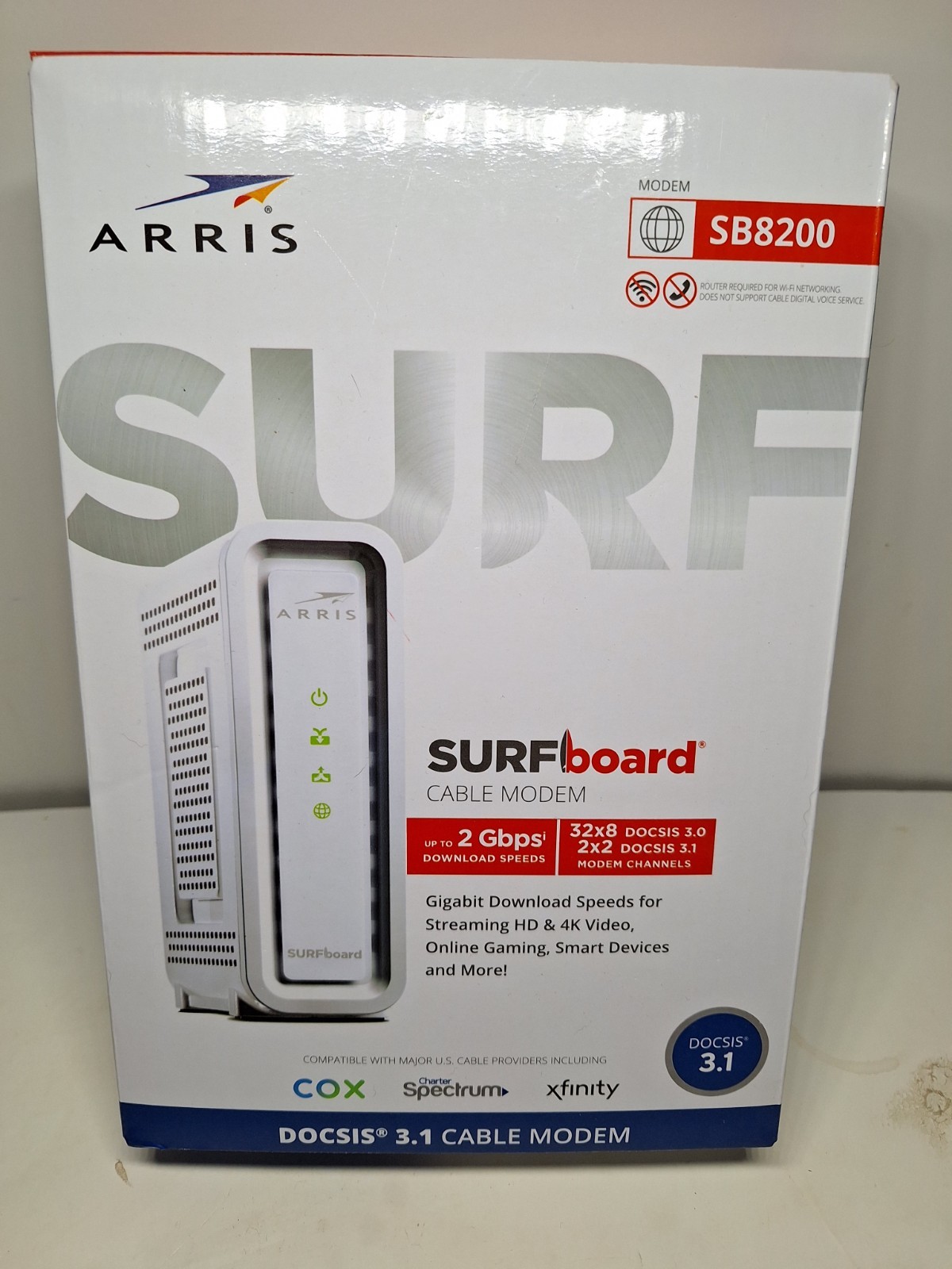 Motorola Arris SURFboard Modem 400 Series SB6141 343 Mbps DOCSIS 3.0 Ethernet