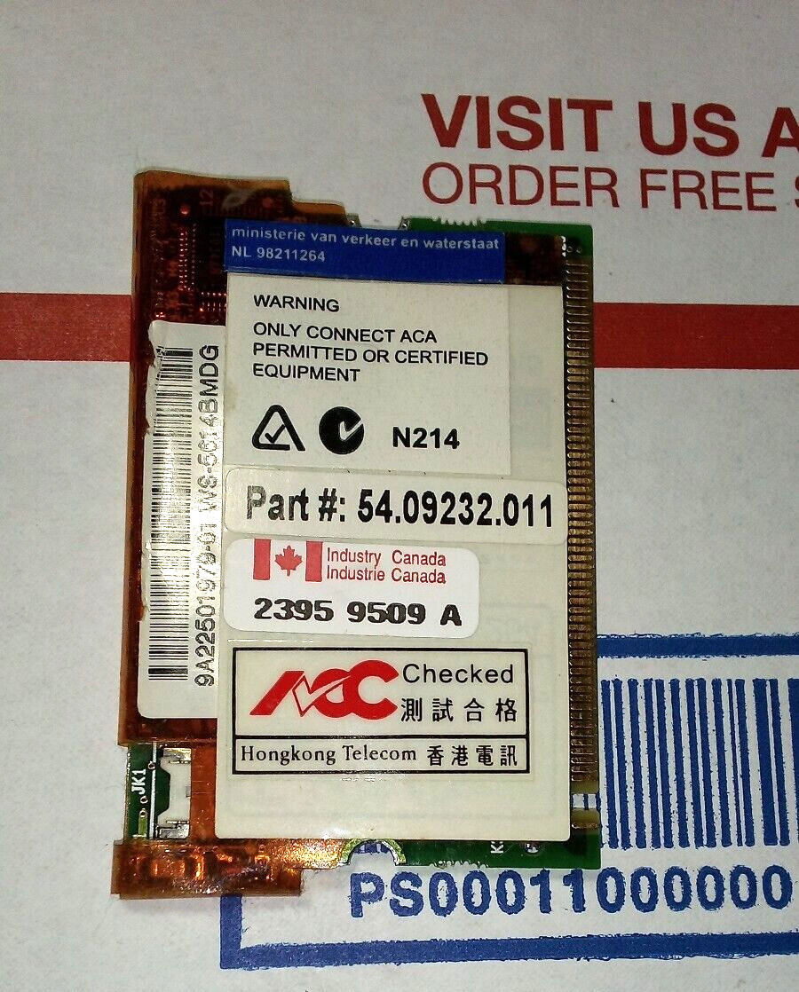 IBM THINKPAD 390X MODEM 10L1329 Working Pull