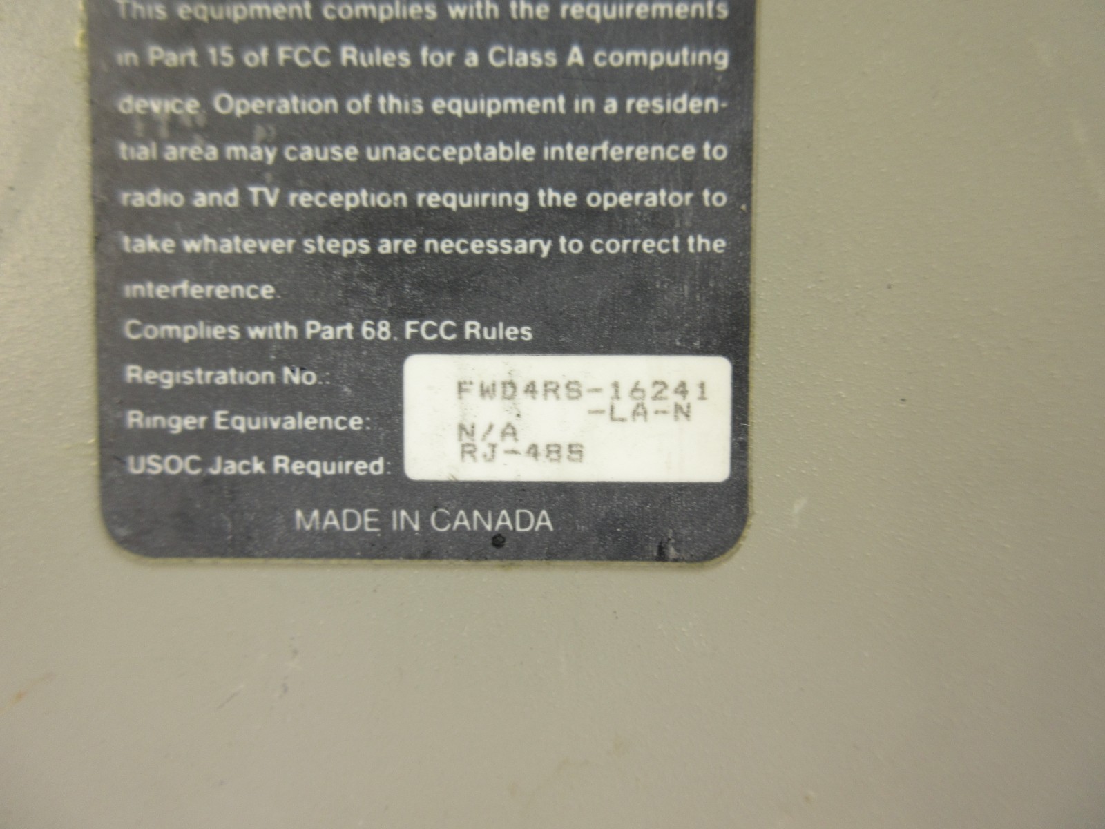 Motorola Codex 2121 LDSU Data Modem