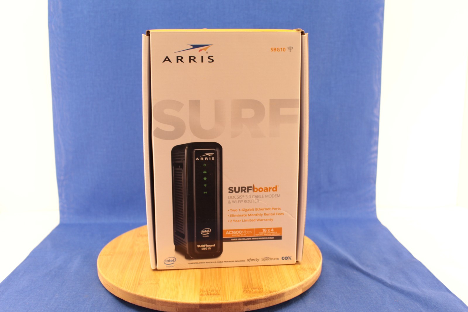 ARRIS (SBG10) – Cable Modem Router Combo – DOCSIS 3.0 16 x 4 Gigabit & AC1600…