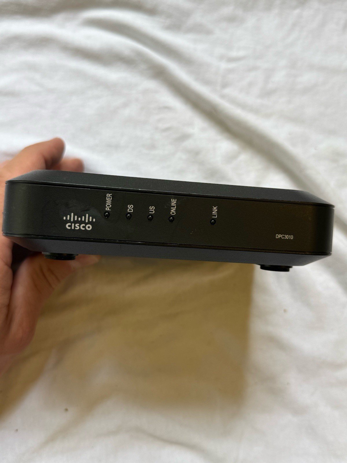 Cisco DPC3010 Cable Modem With Power Cord Black – Works!