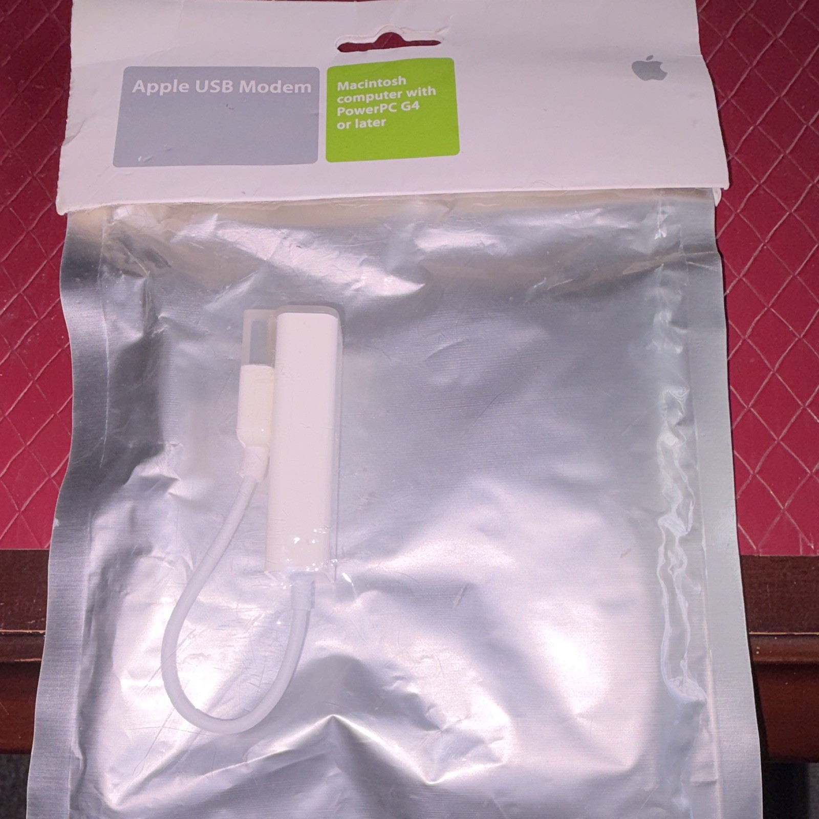 Apple USB Modem MA034Z/A for Macintosh USB Connectivity White