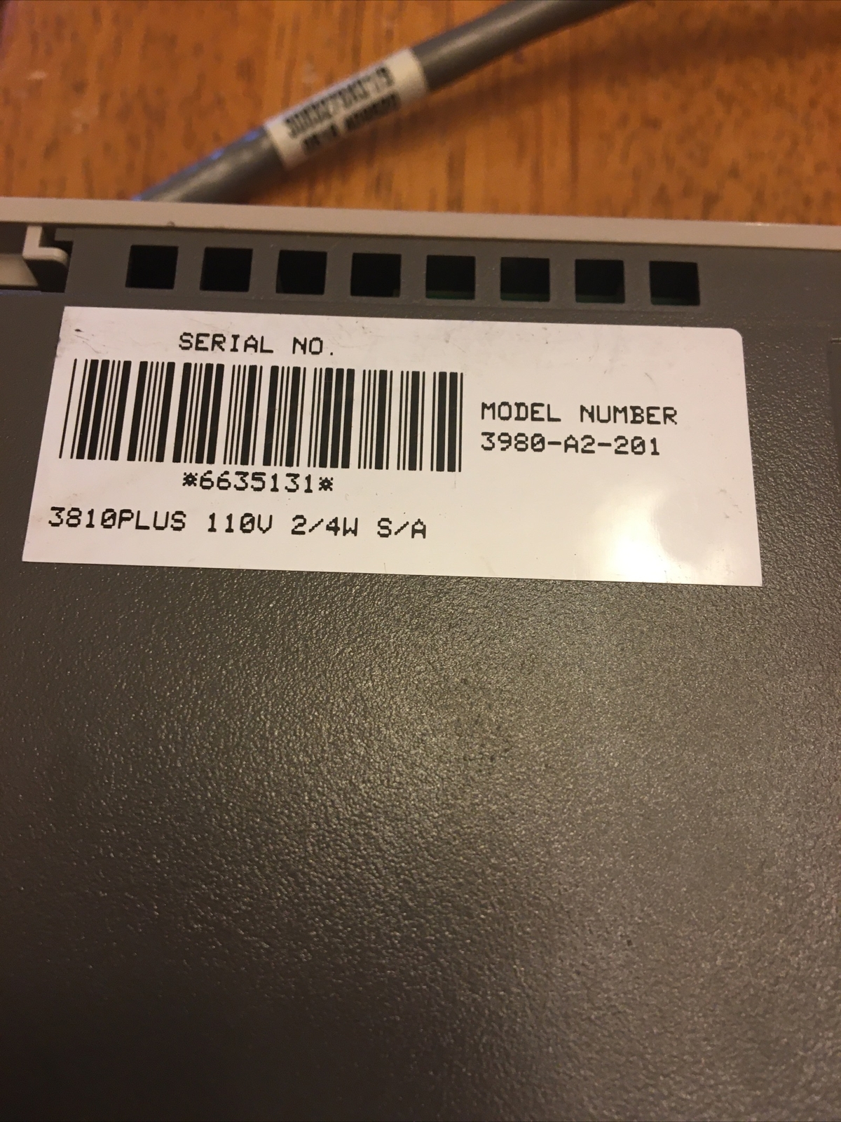 Paradyne Comsphere 3810 Plus External Modem 3980-A2-201 Rev 13