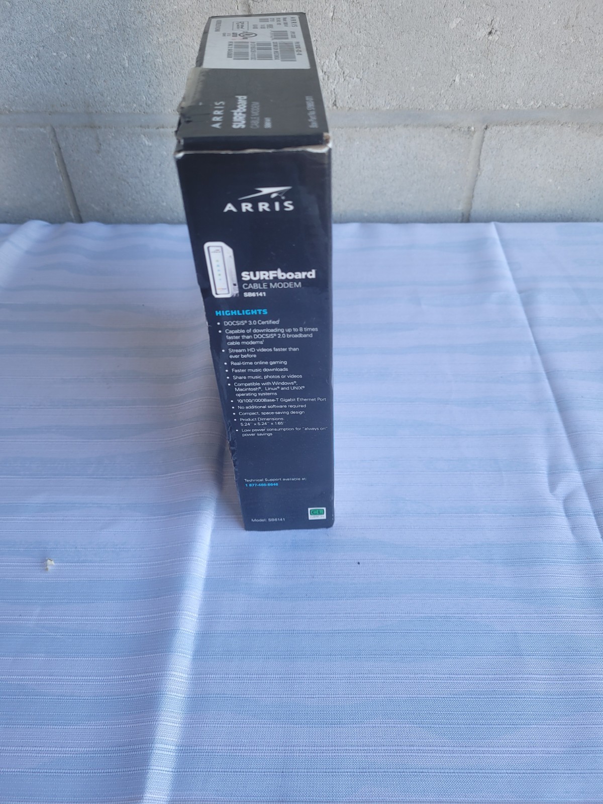 ARRIS SURFboard SB6141 DOCSIS 3.0 Cable Modem 343Mbps IPv6 Ethernet White