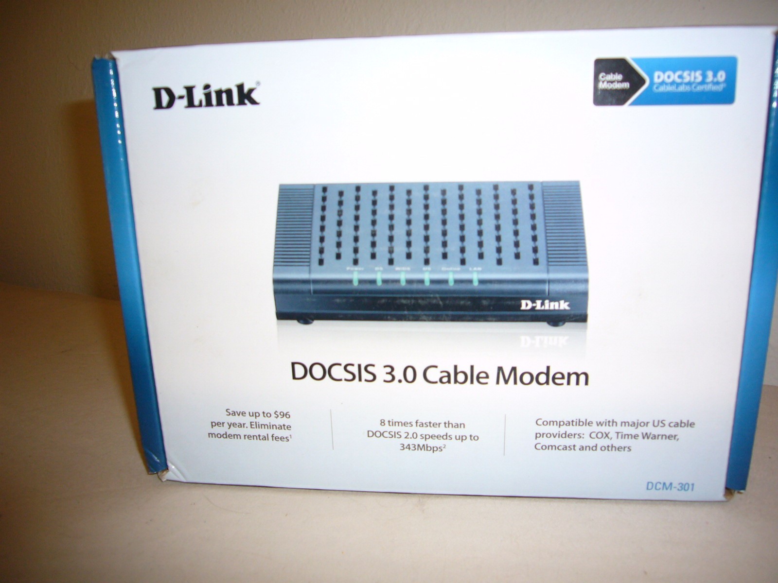 D-Link DOCSIS 3.0 348.16 Mbps Cable Modem